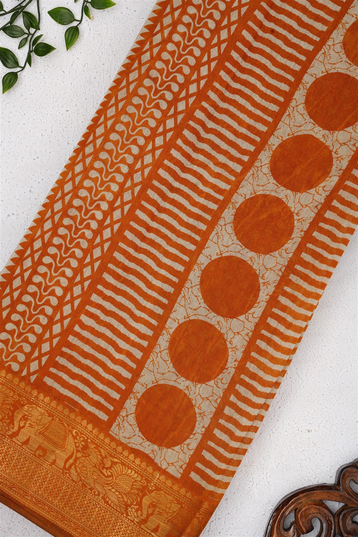 Fancy Maheshwari Silk Dark Green Saree