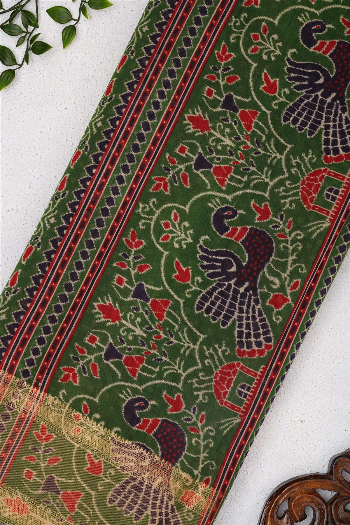 Fancy Maheshwari Silk Maroon Saree