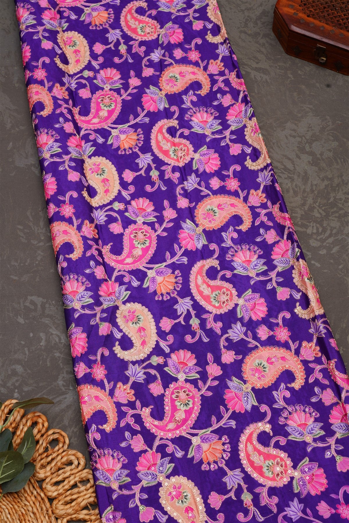 Banarasi Brocade Lavender Saree