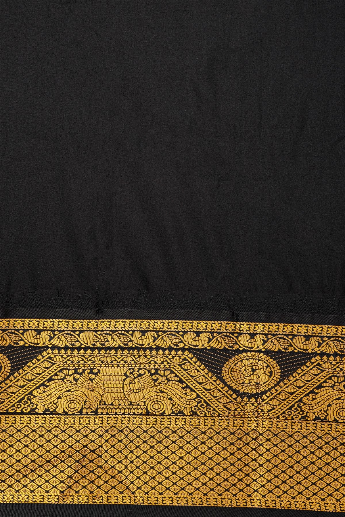 Gadwal Silk Blend Green Saree