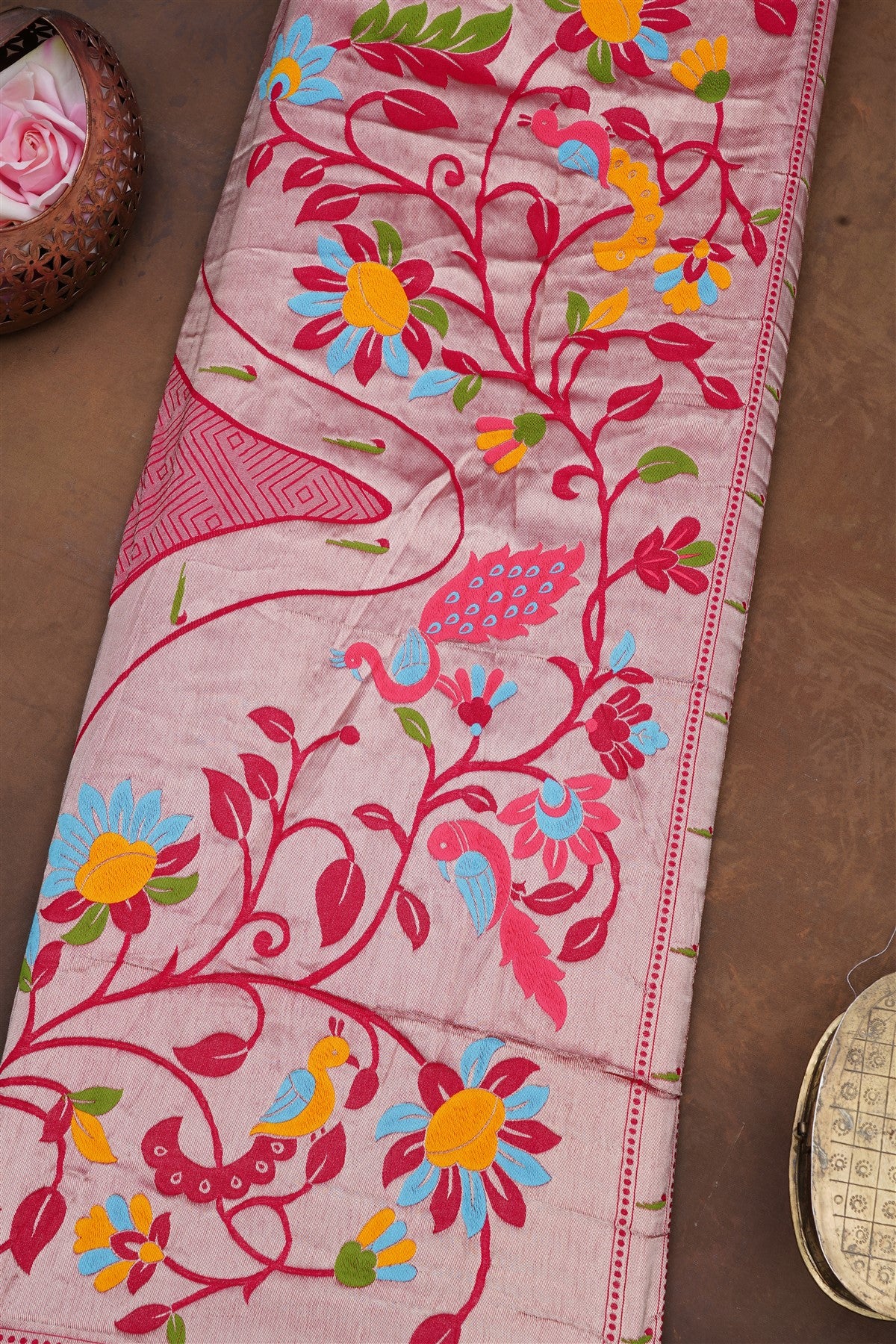 Banarasi Silk Dark Pink Saree