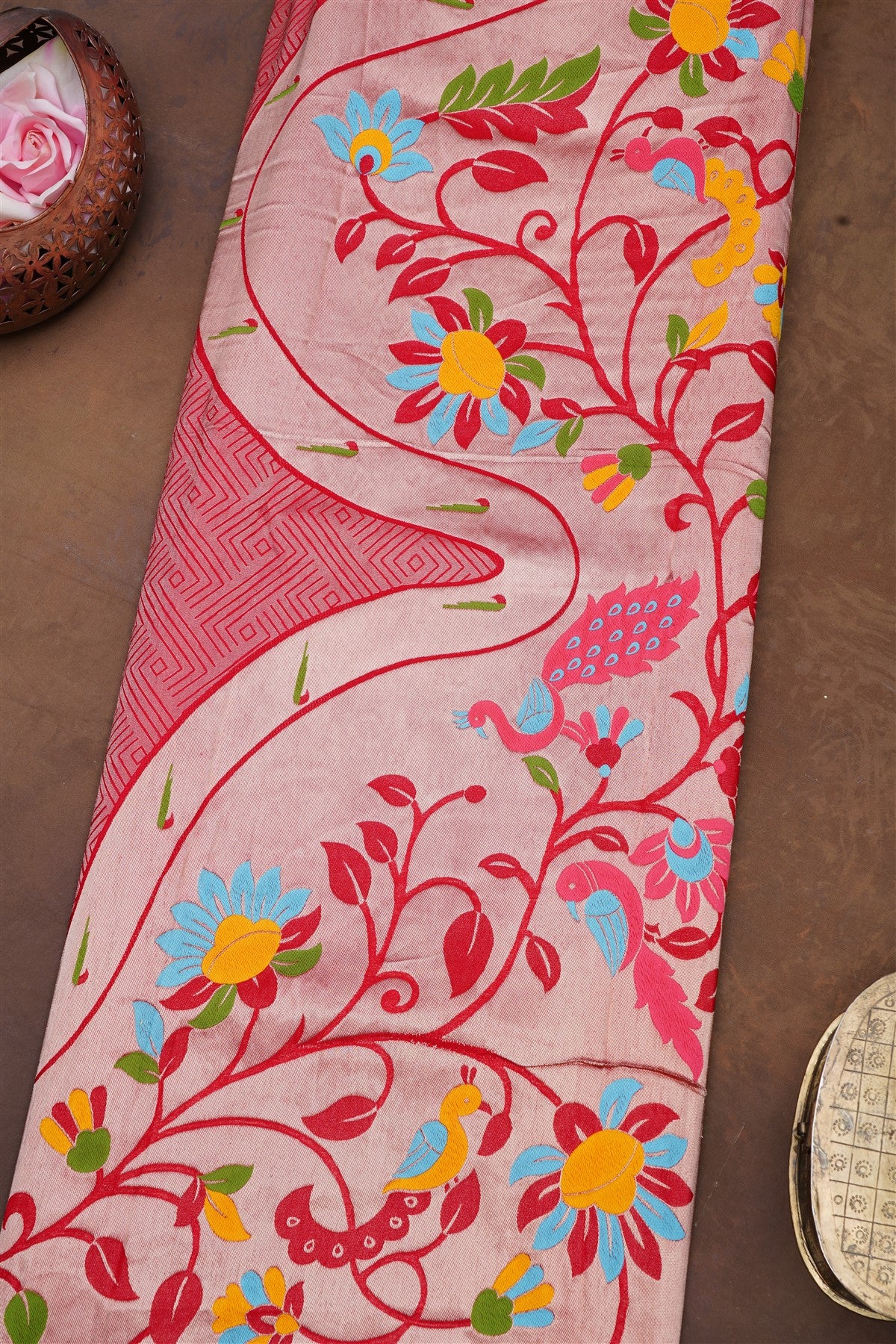 Banarasi Silk Red Saree