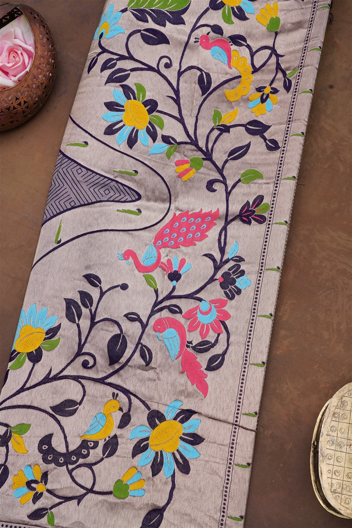 Banarasi Silk Violet Saree