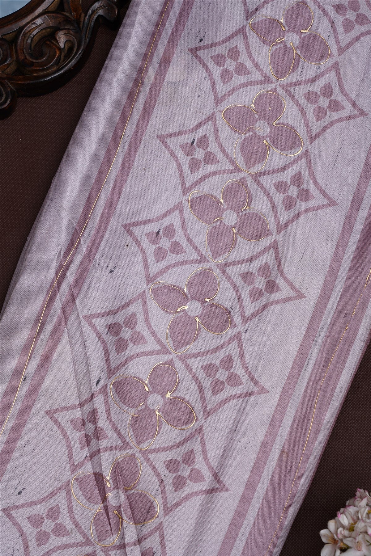 Bhagalpur Silk Blend Light Brown Saree