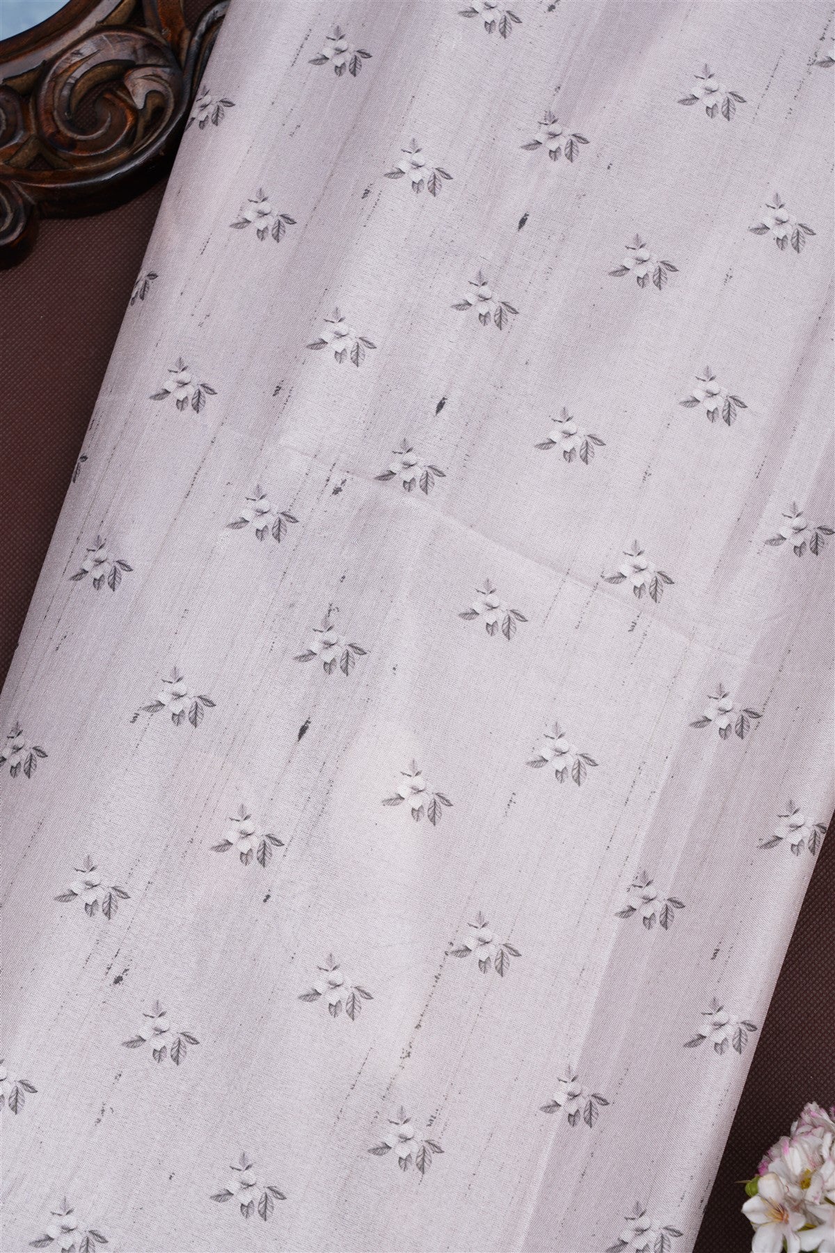 Bhagalpur Silk Blend Light Olive Green Saree