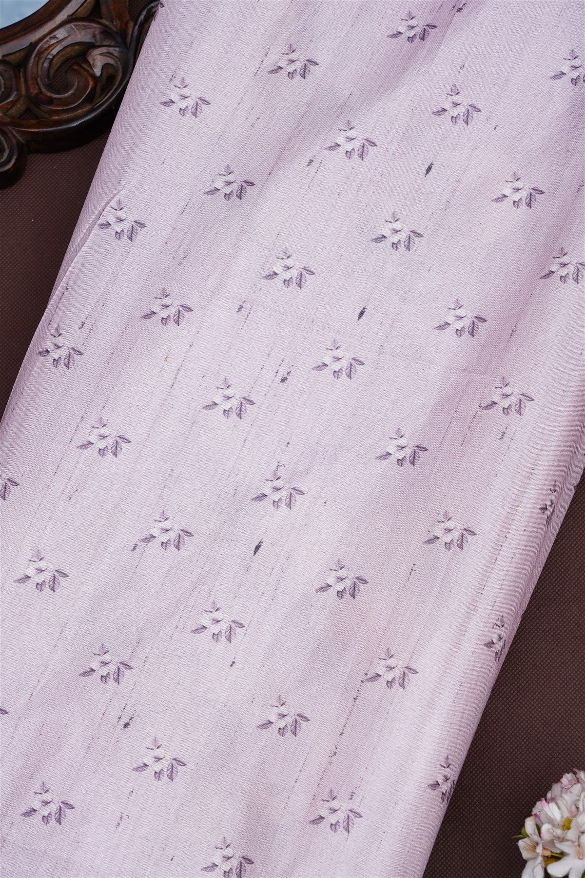 Bhagalpur Silk Blend Light Purple Saree