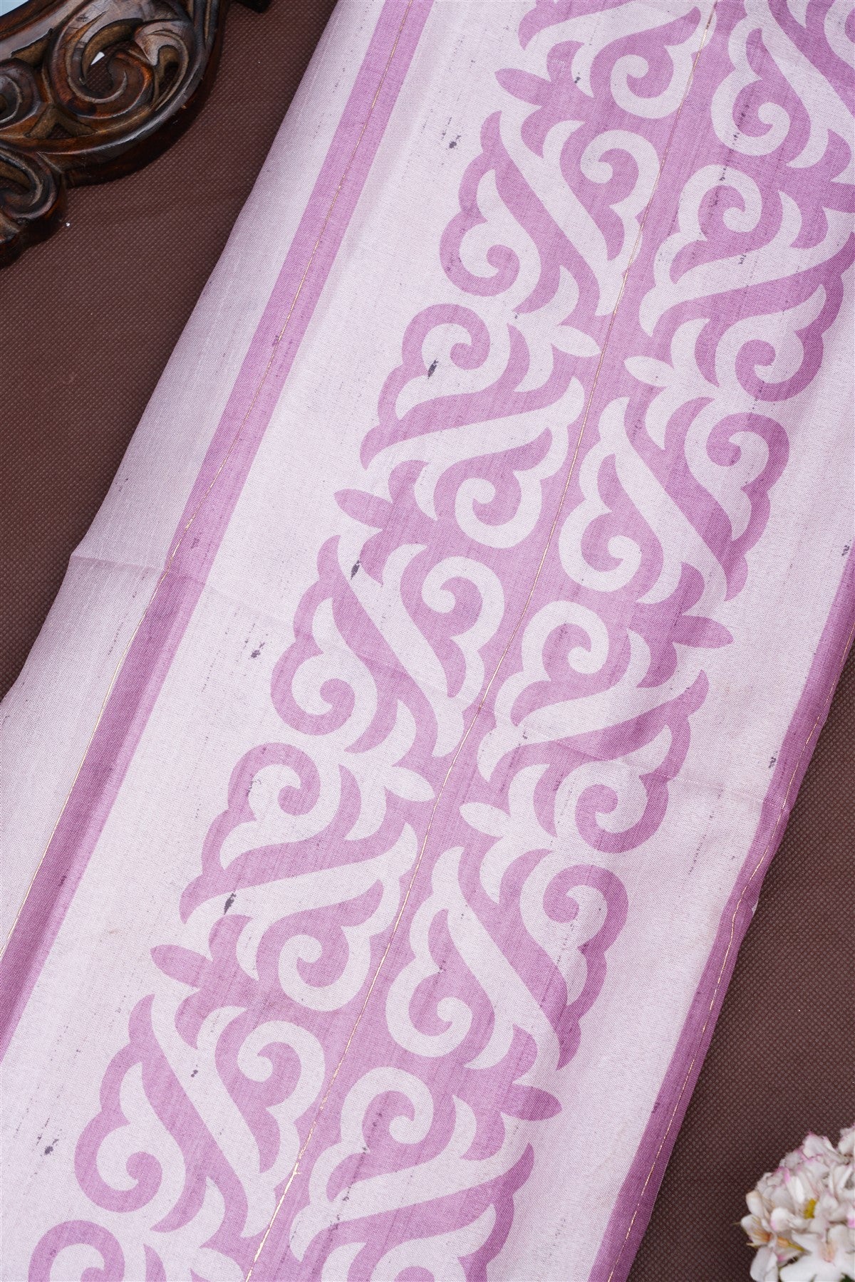 Fancy Silk Blend Light Purple Saree