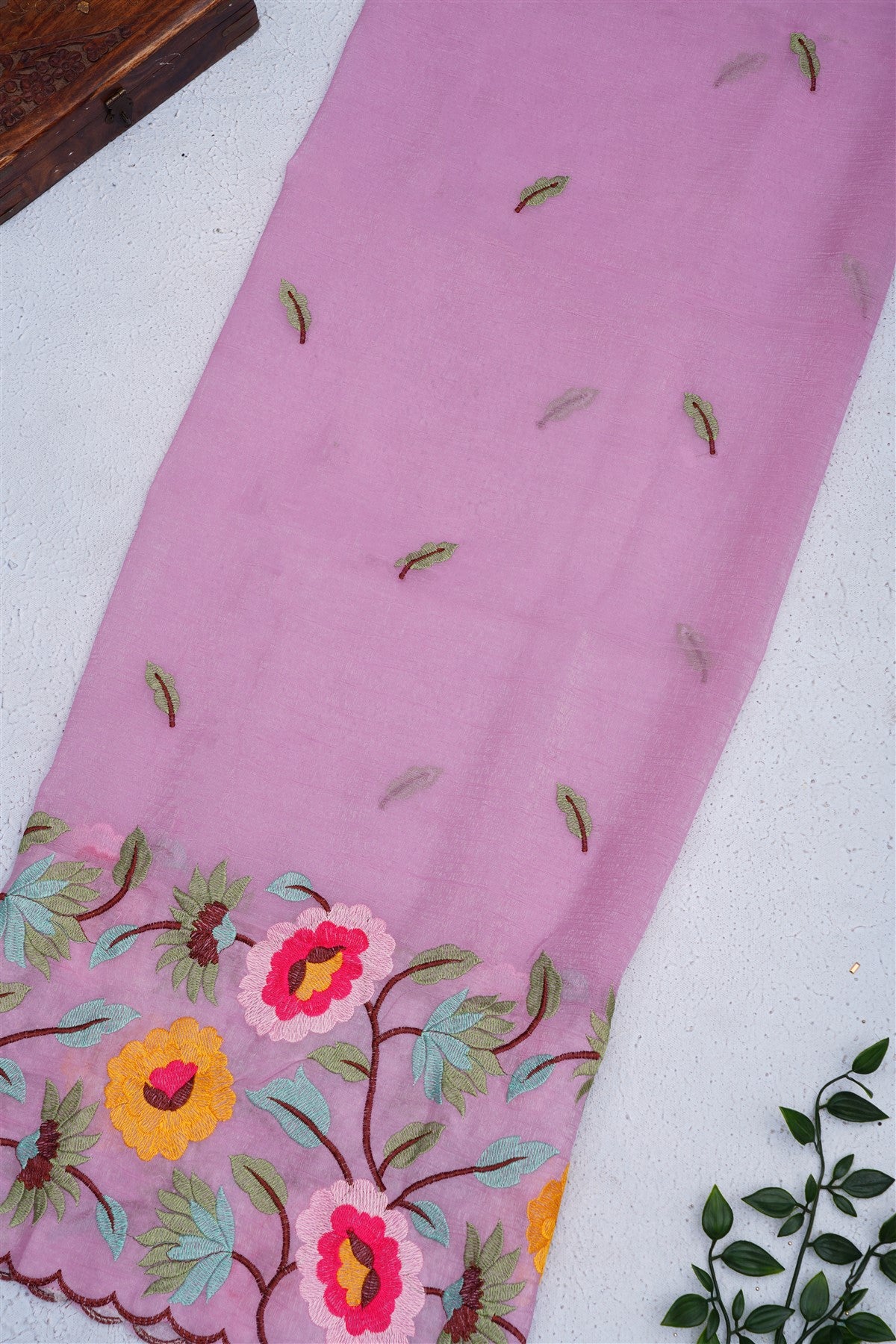Fancy Space Silk Light Purple Saree