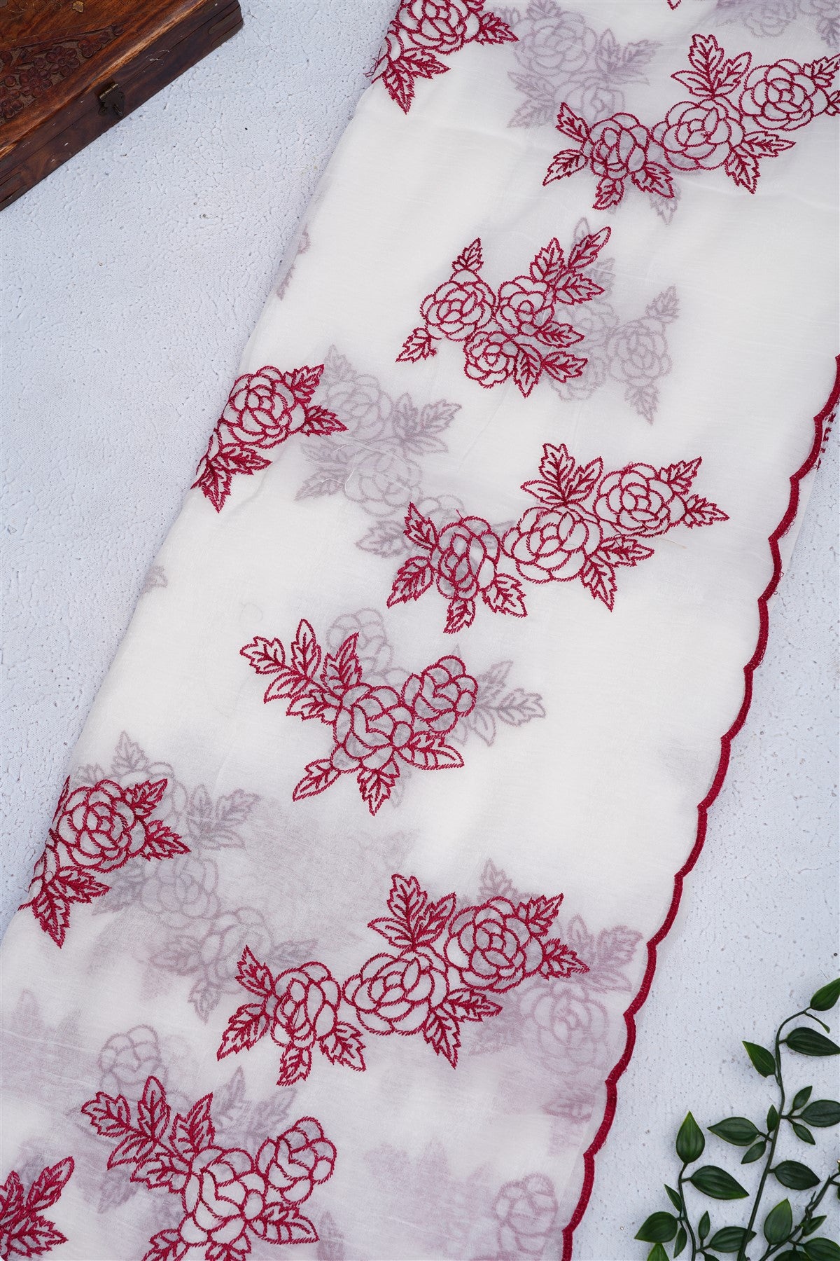 Fancy Space Silk White Saree