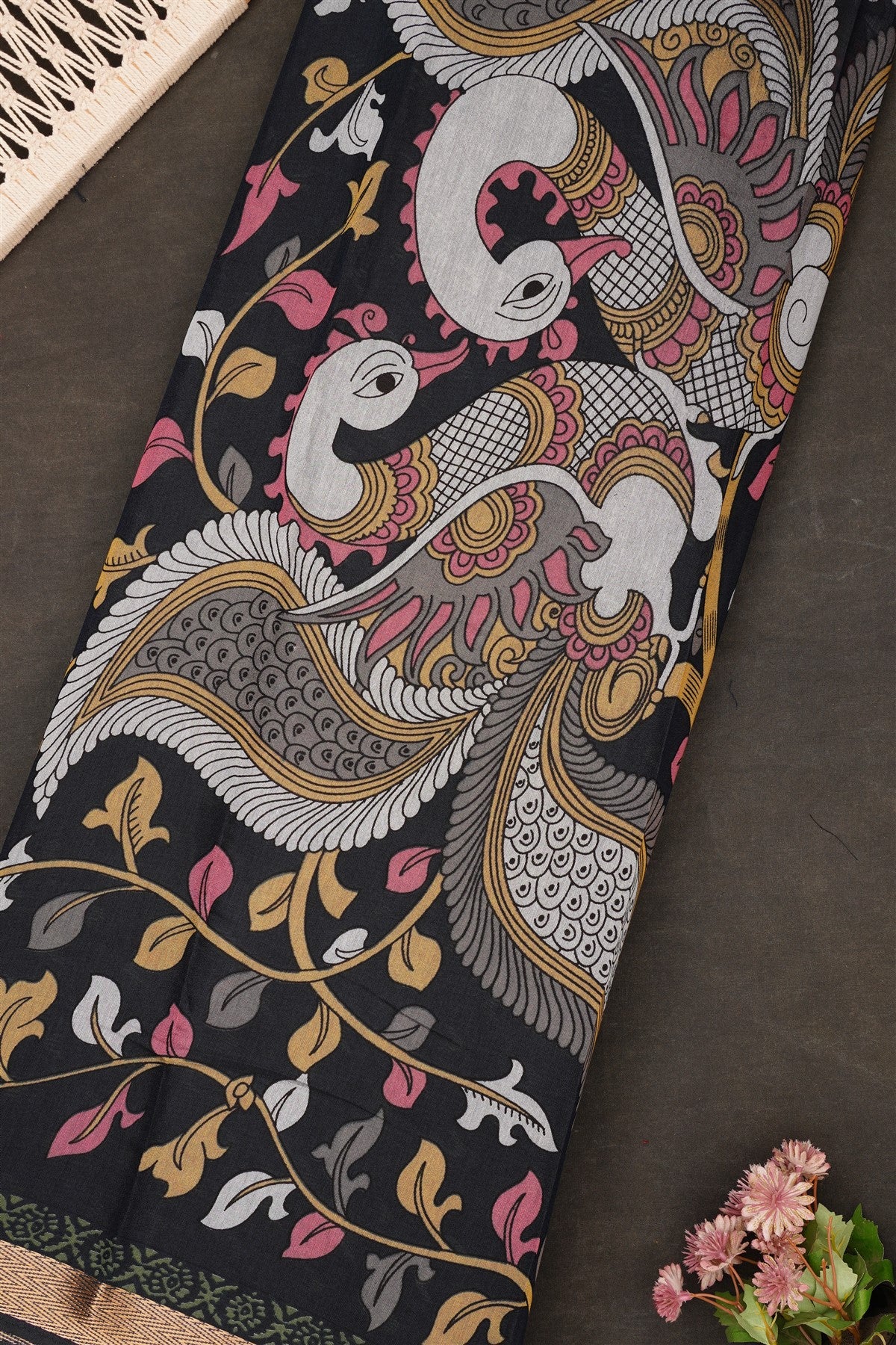 Fancy Maheshwari Silk Light Green Saree