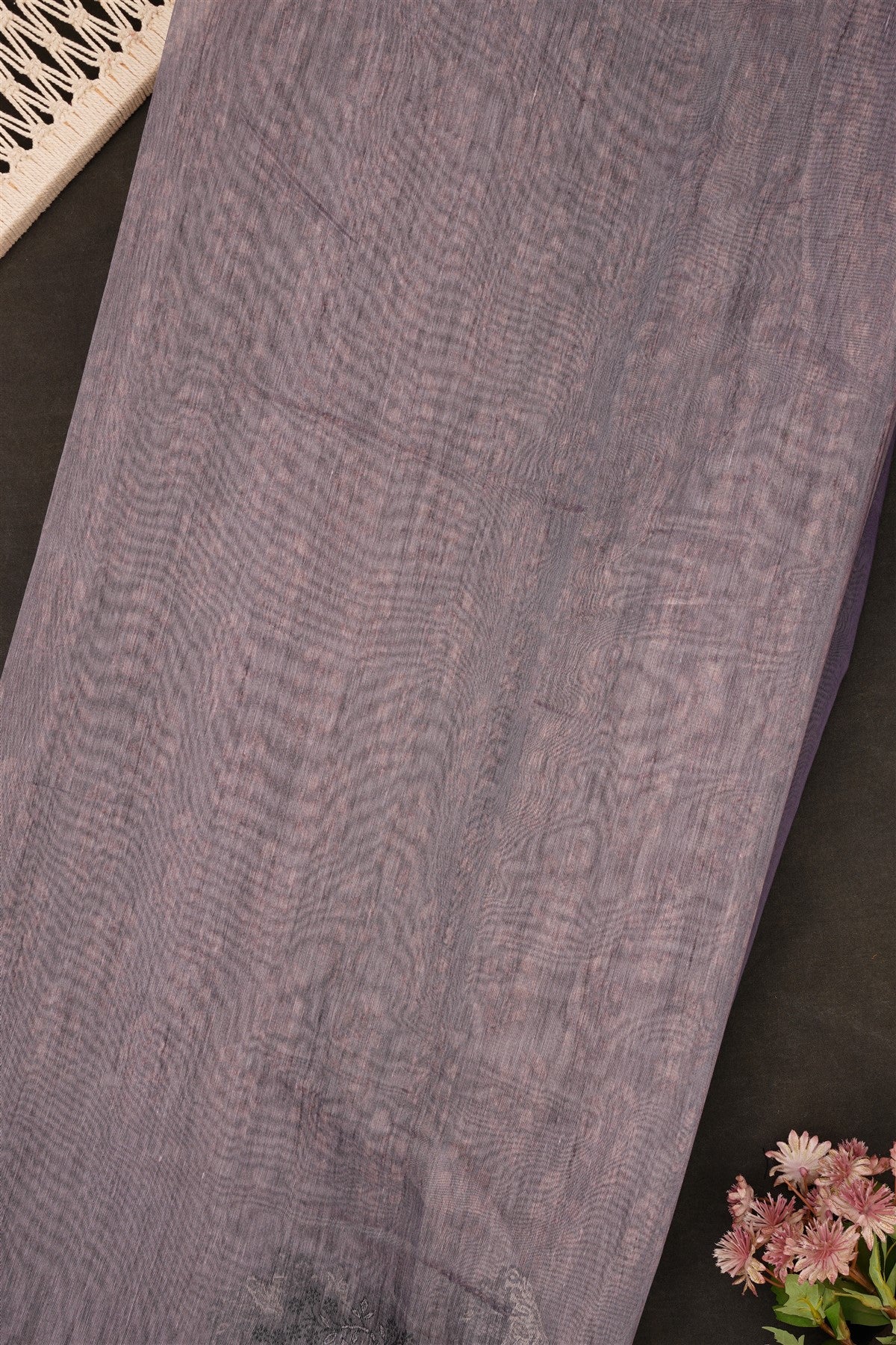 Fancy Bhagalpuri Silk Brown Saree