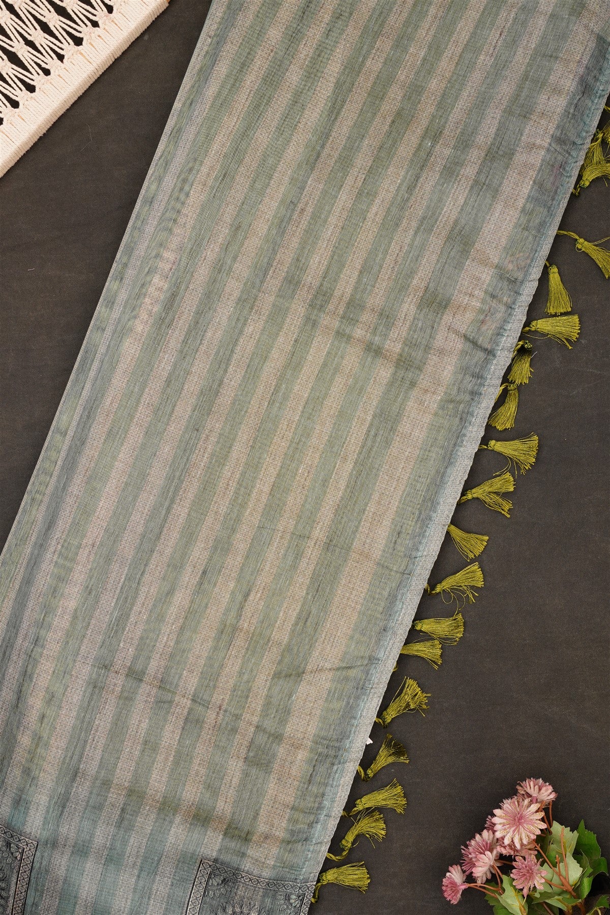 Fancy Bhagalpuri Silk Light Green Saree