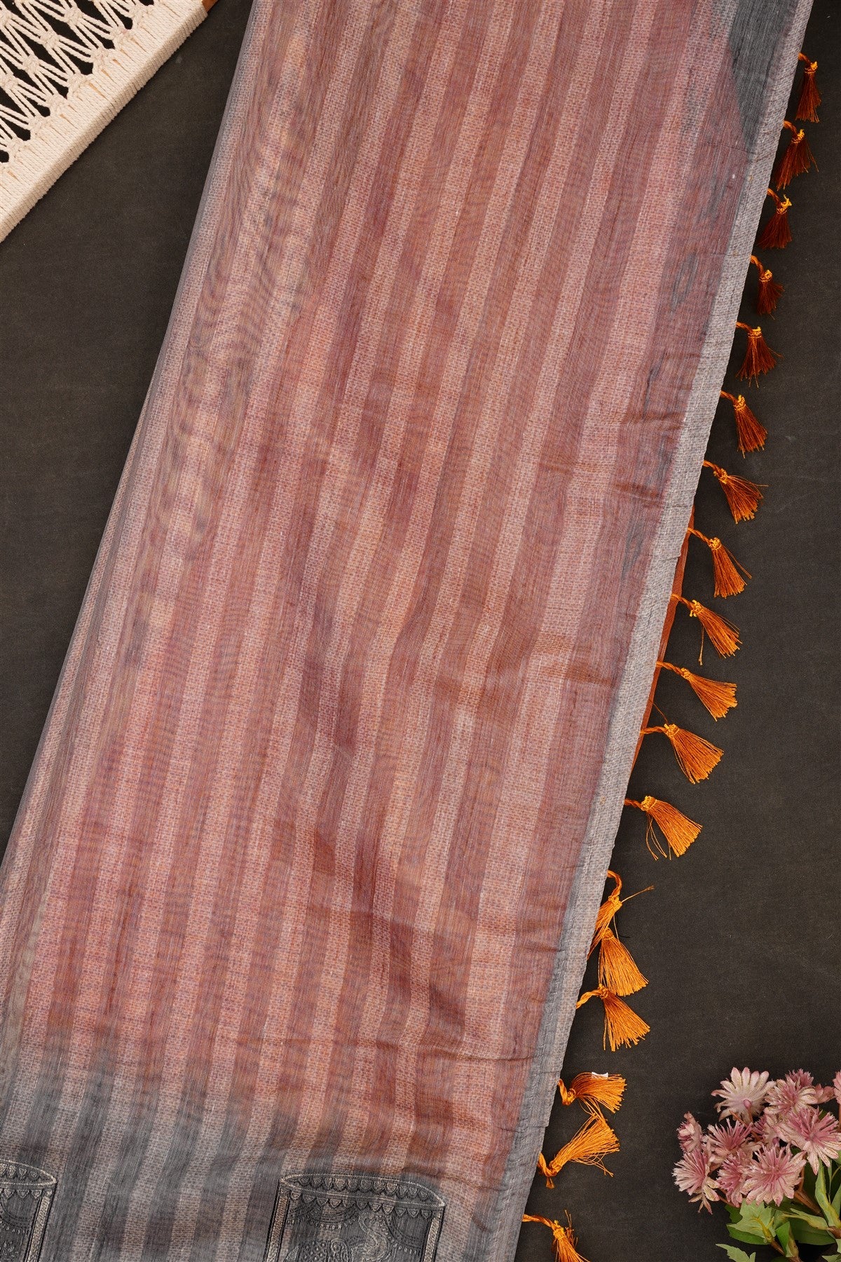 Fancy Bhagalpuri Silk Mustard Saree