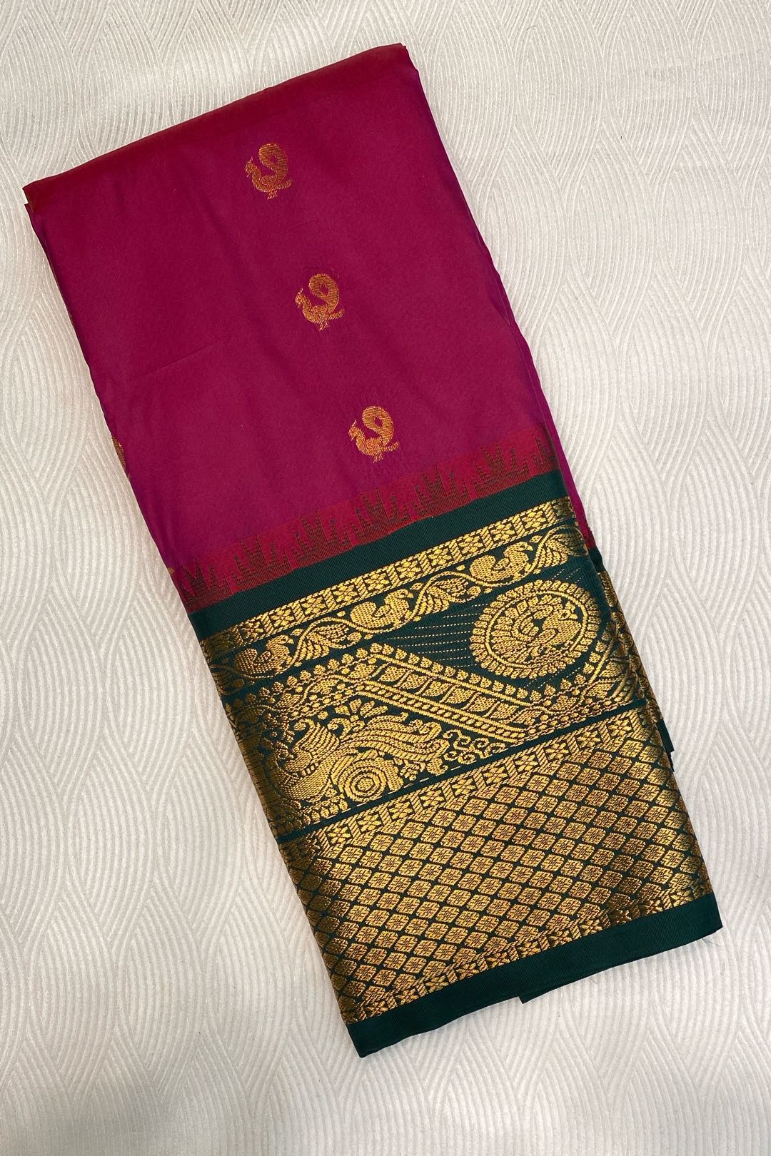 Semi Pattu Silk Blend Purple Saree