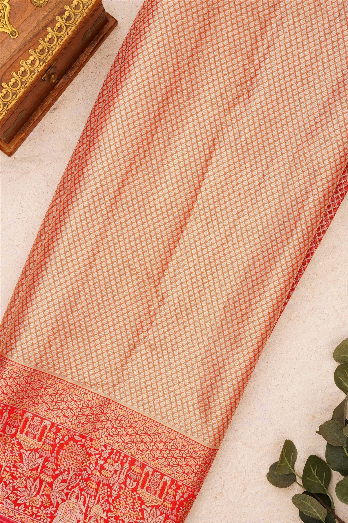 Semi Kanchipuram Silk Blend Royal Blue Saree