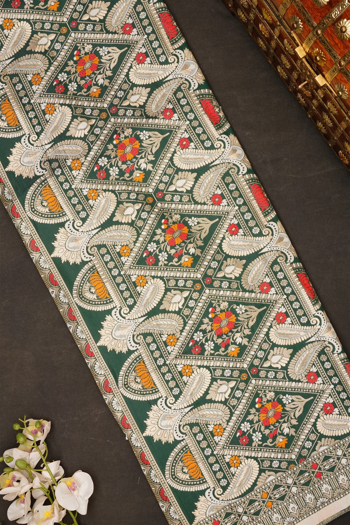 Semi Pattu Silk Blend 0 Saree