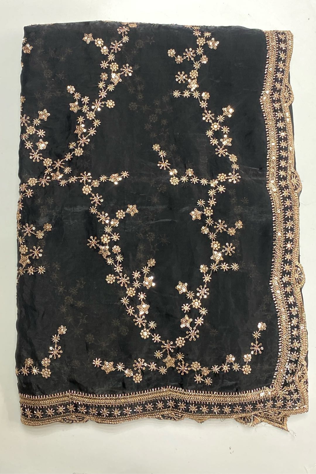 Fancy Frendy Satin Black Saree