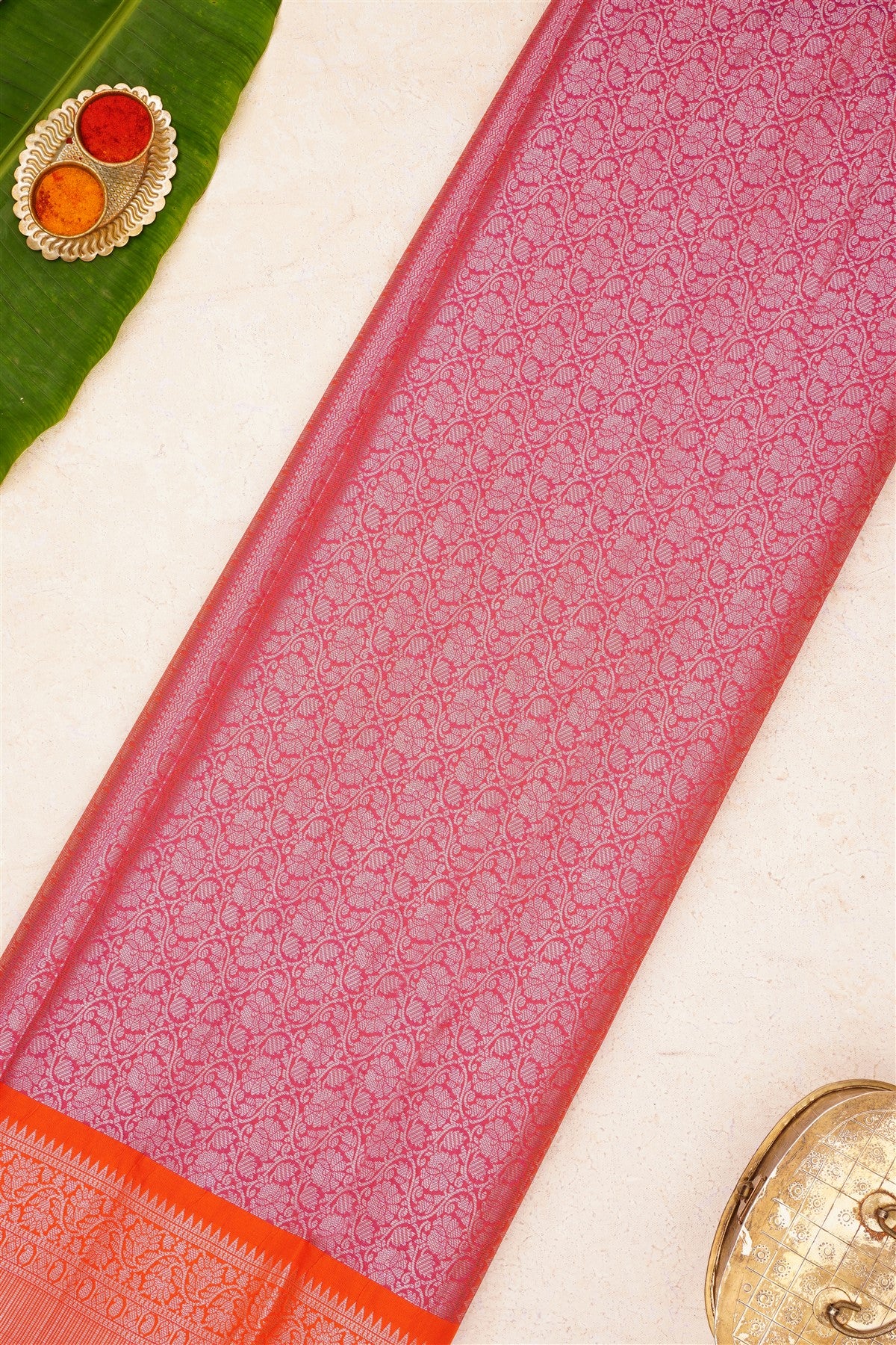 Banarasi Kathan Silk Violet Saree