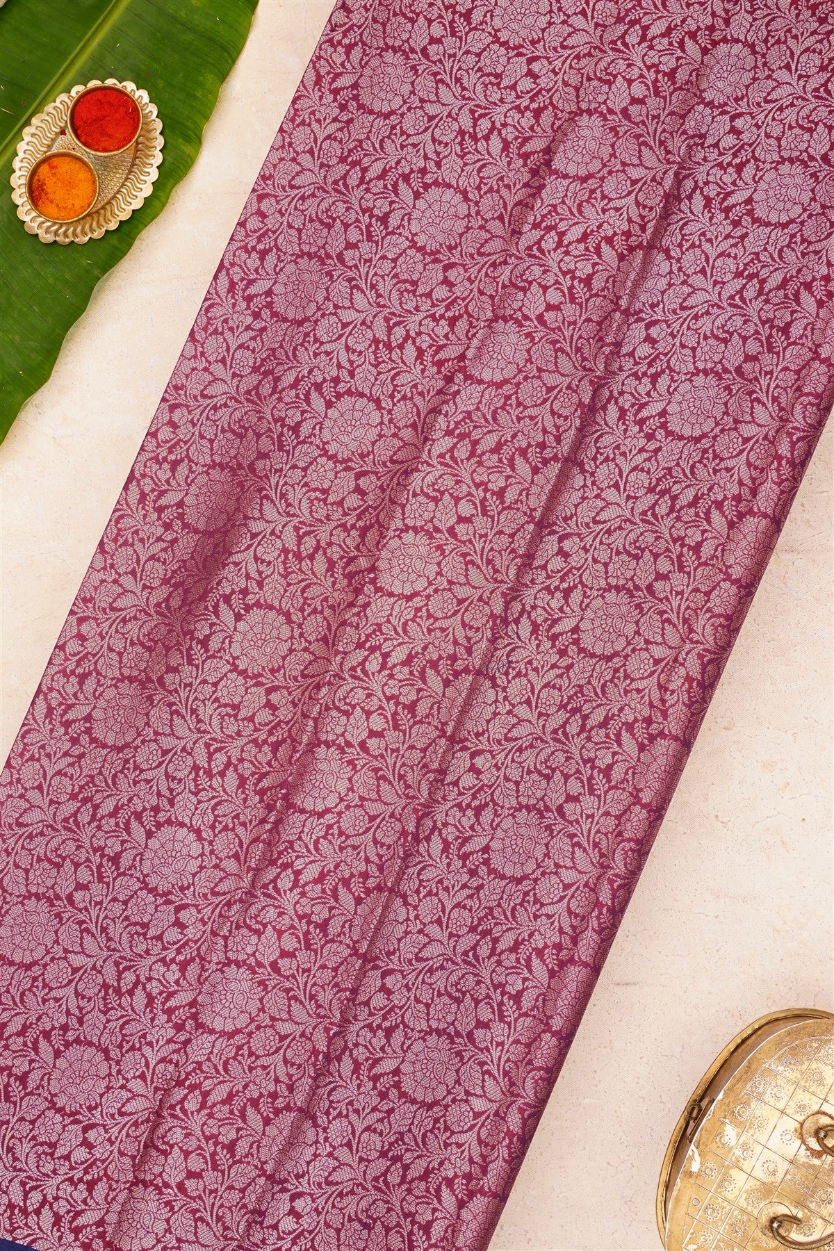 Banarasi Kathan Silk Red Saree