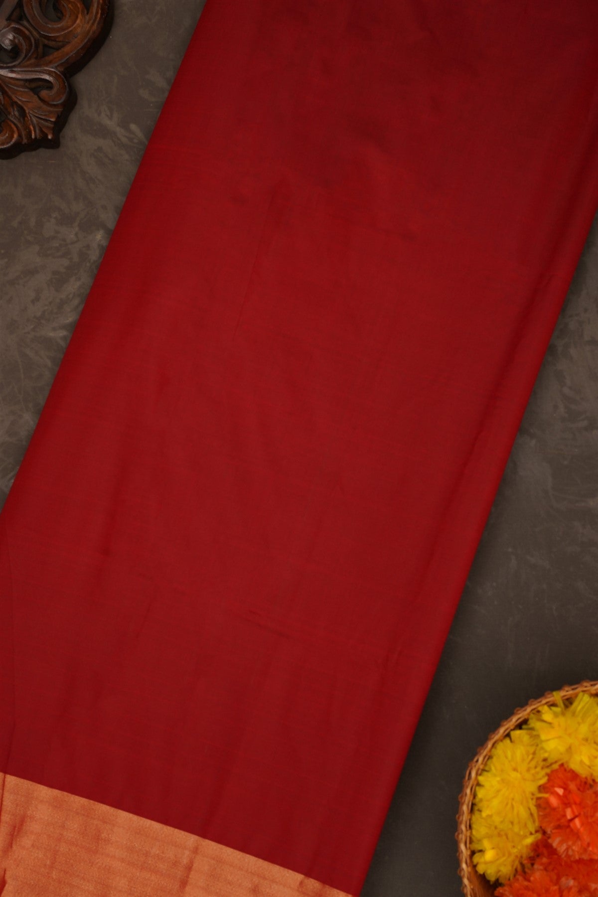 Ikat Silk Dark Green Saree