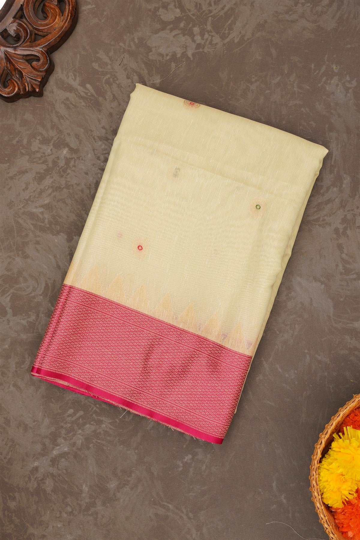 Fancy Silk Light Olive Green Saree