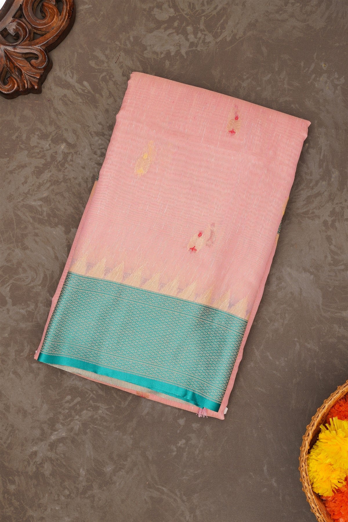 Fancy Silk Light Pink Saree