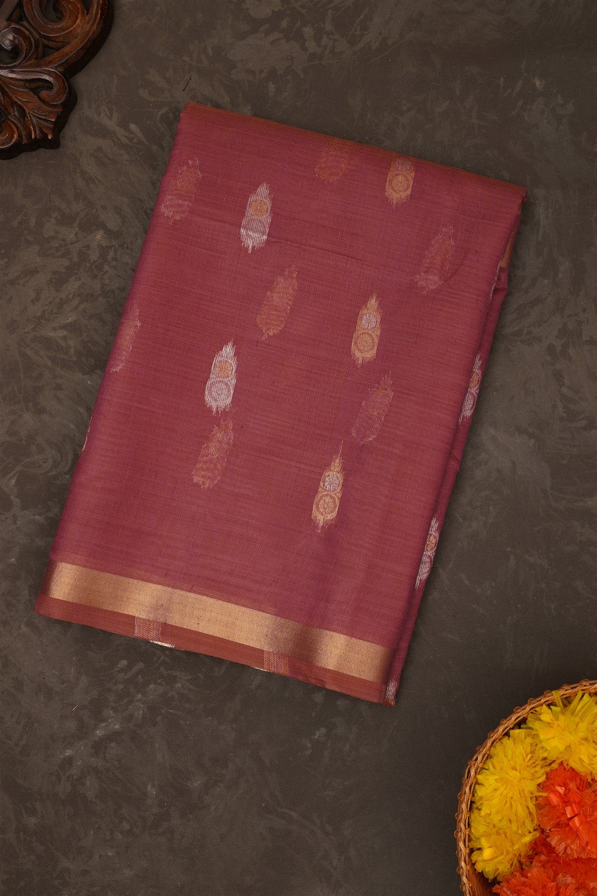 Fancy Chanderi Silk Light Purple Saree