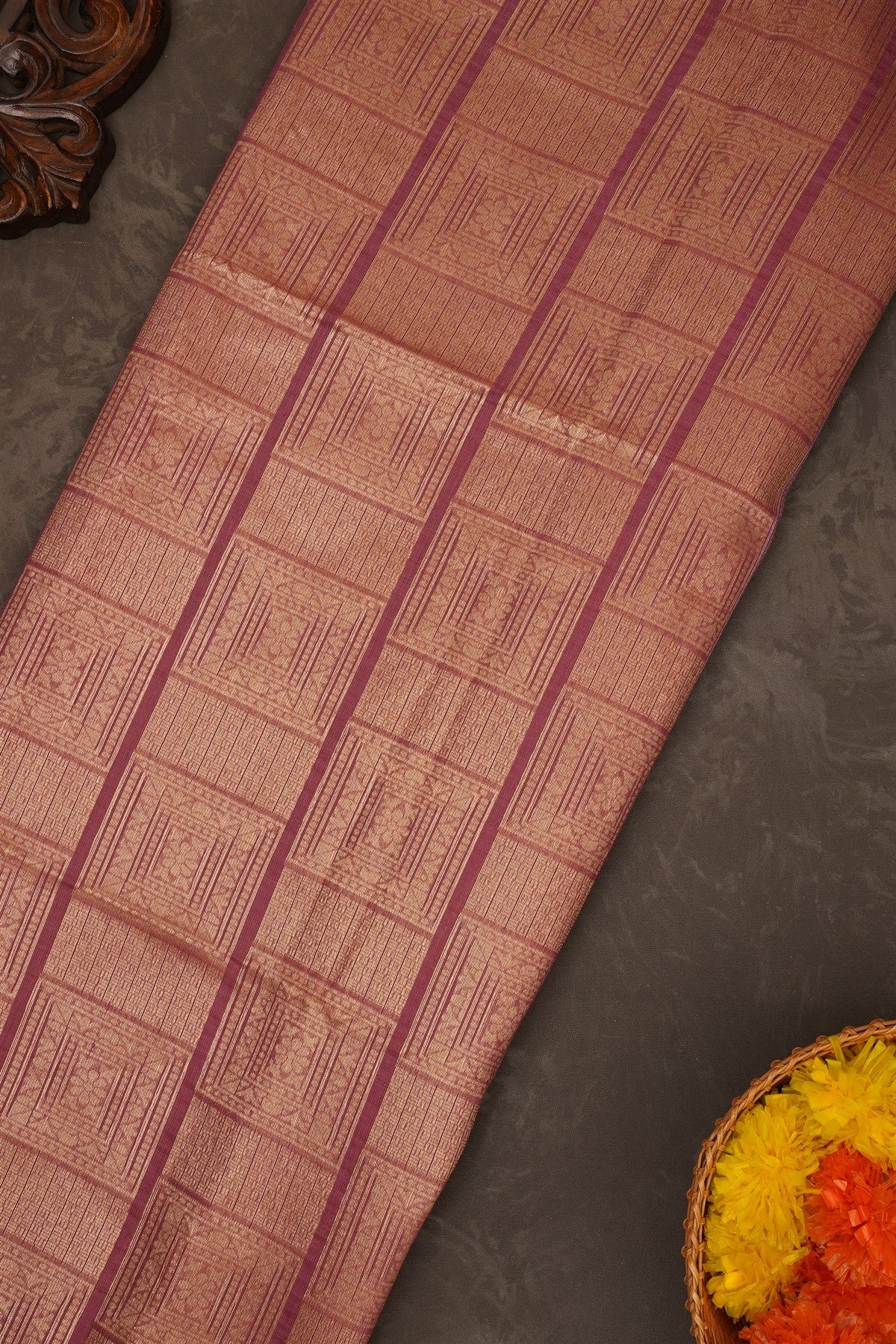 Fancy Chanderi Silk Light Purple Saree