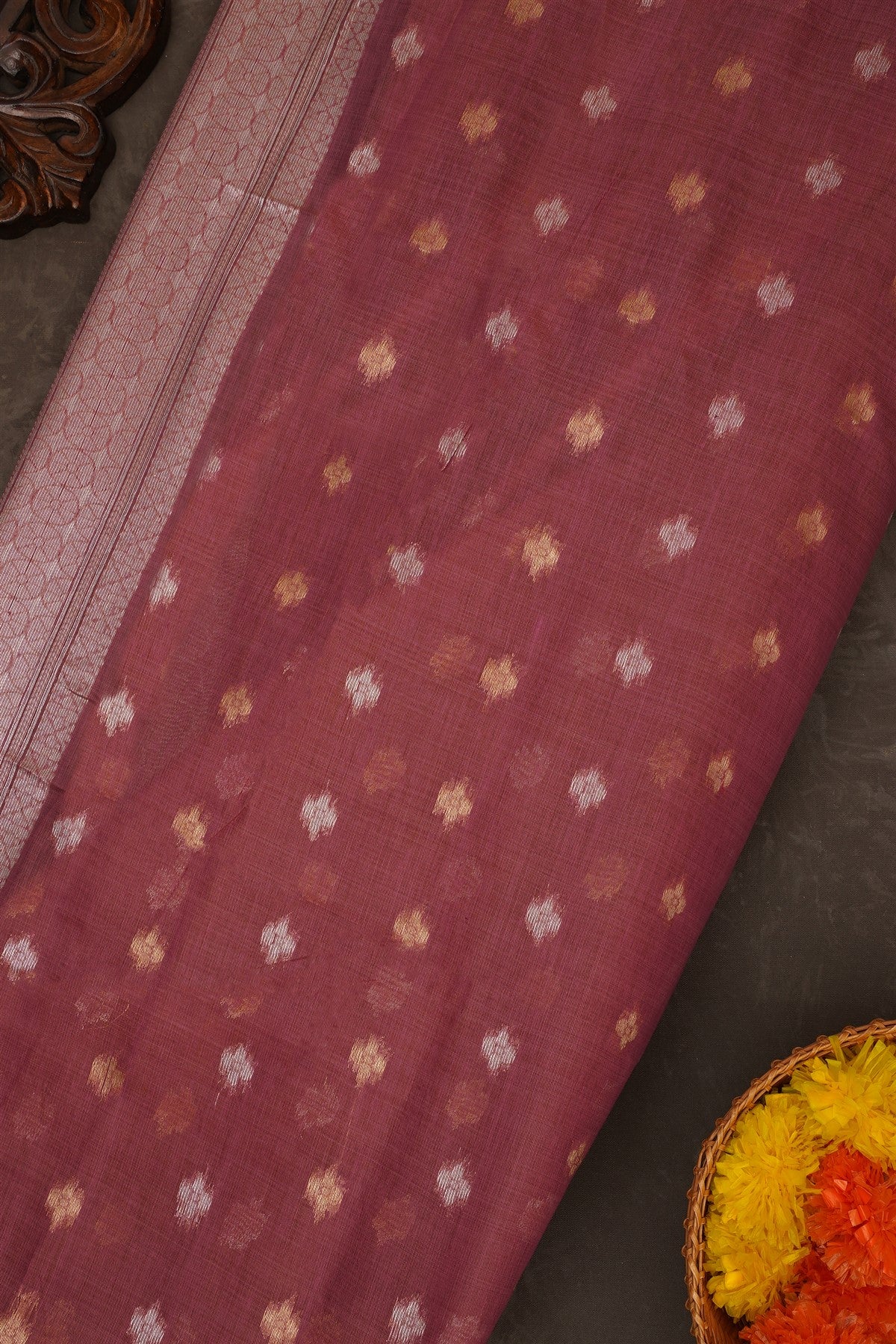 Fancy Chanderi Silk Light Purple Saree