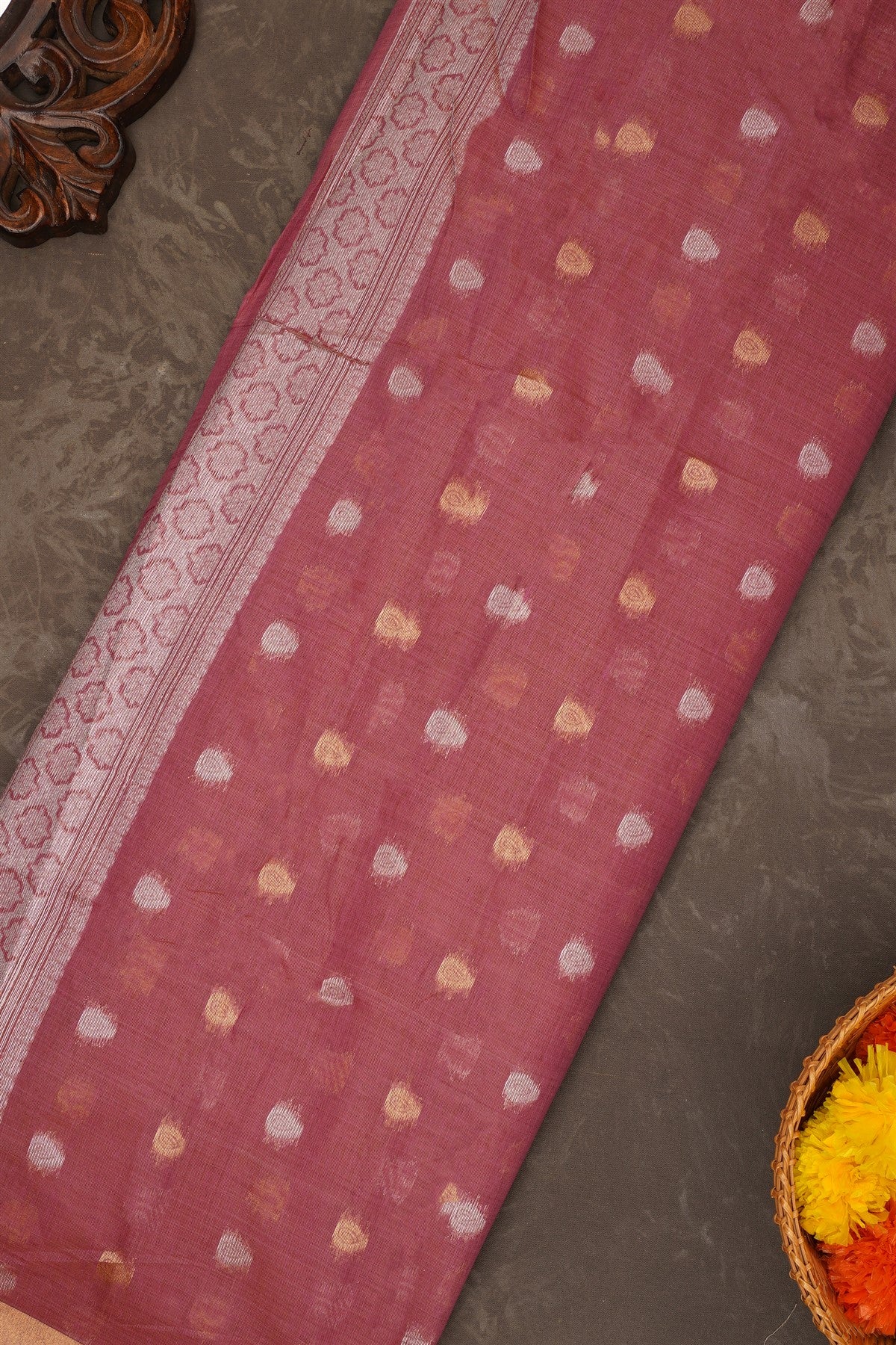Fancy Chanderi Silk Purple Saree
