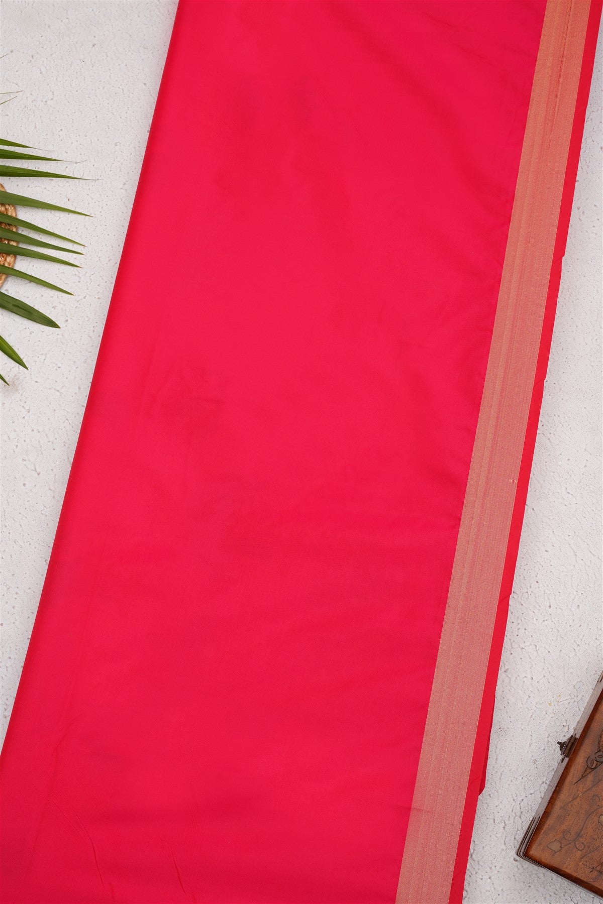 Ikat Soft Silk Dark Pink Saree