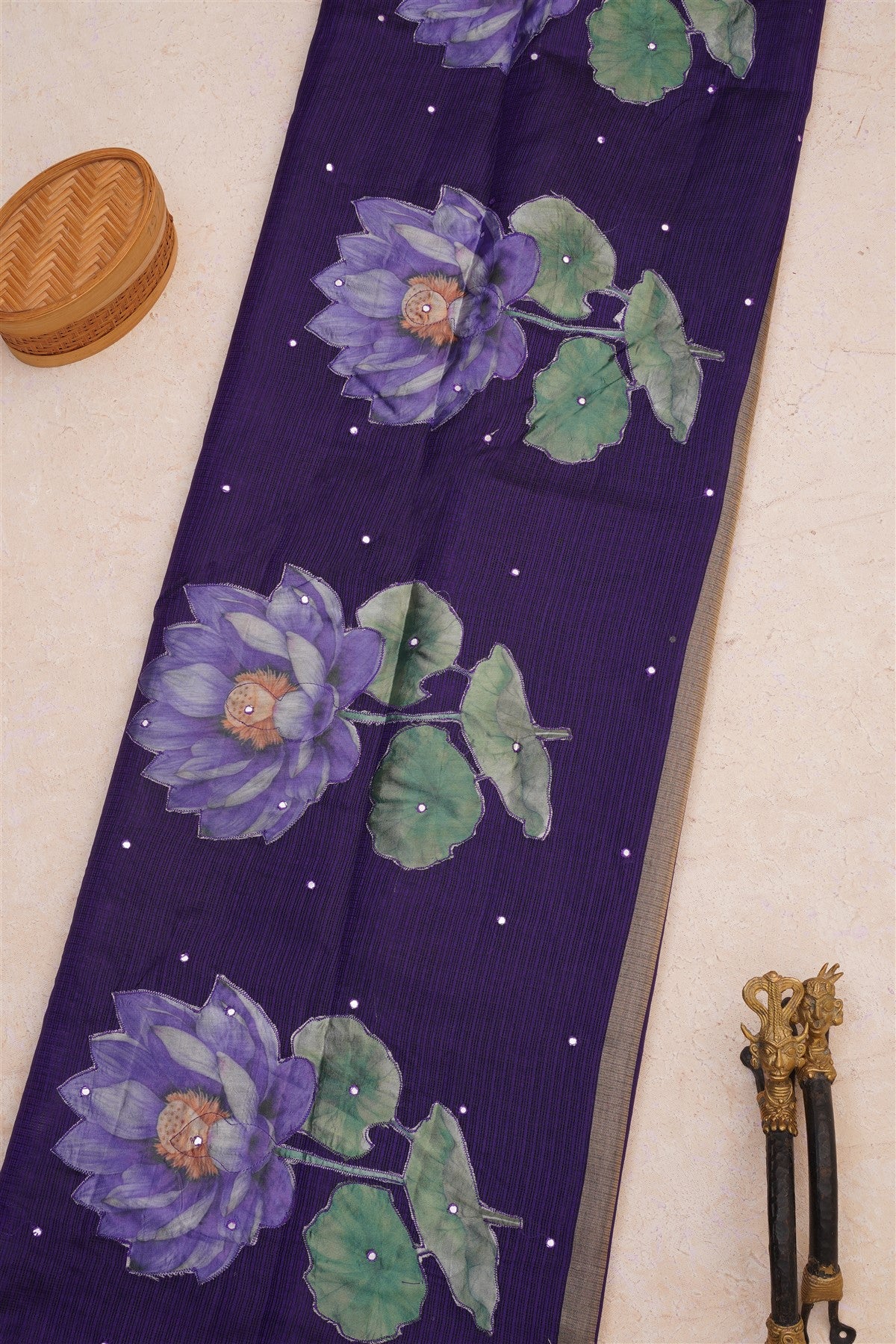 Kota Silk Kota Violet Saree