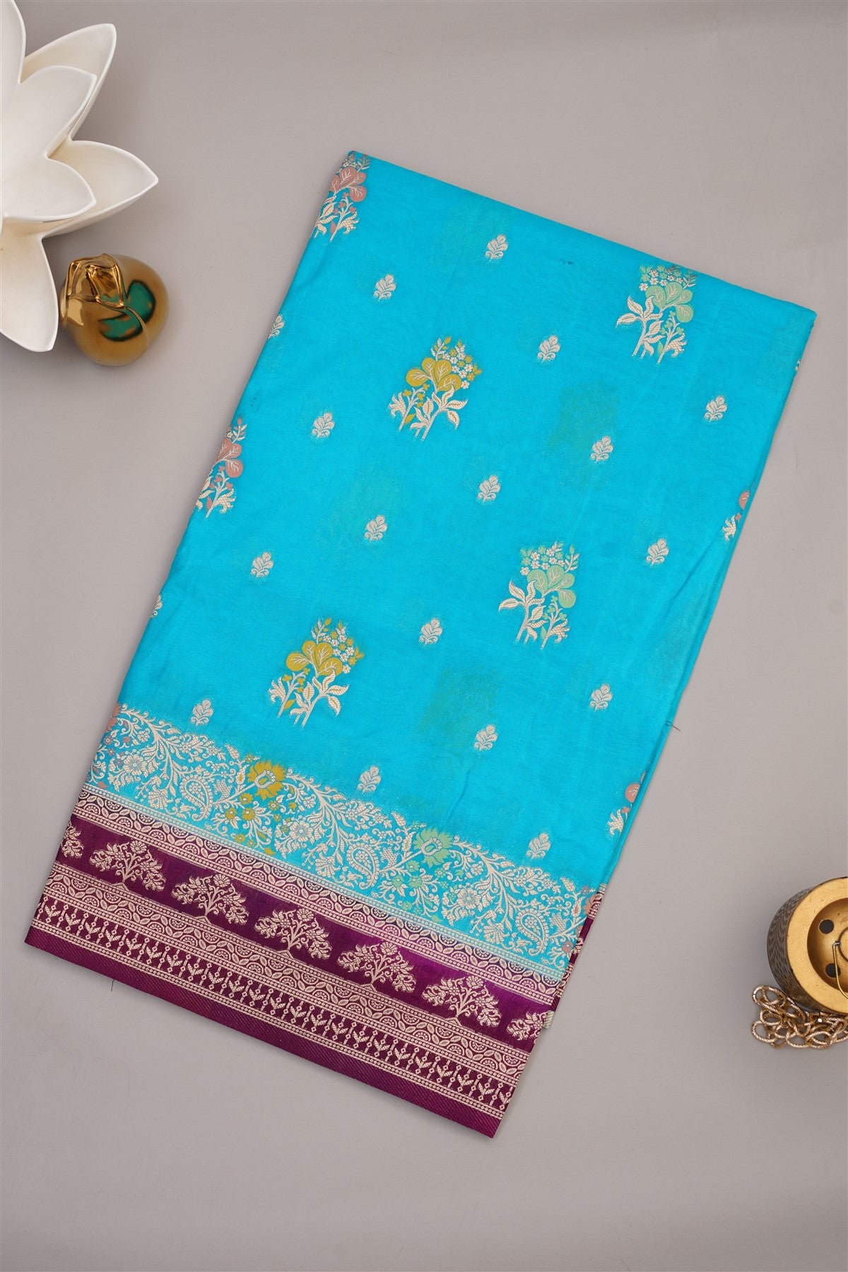 Banarasi Warm Silk Blue Saree