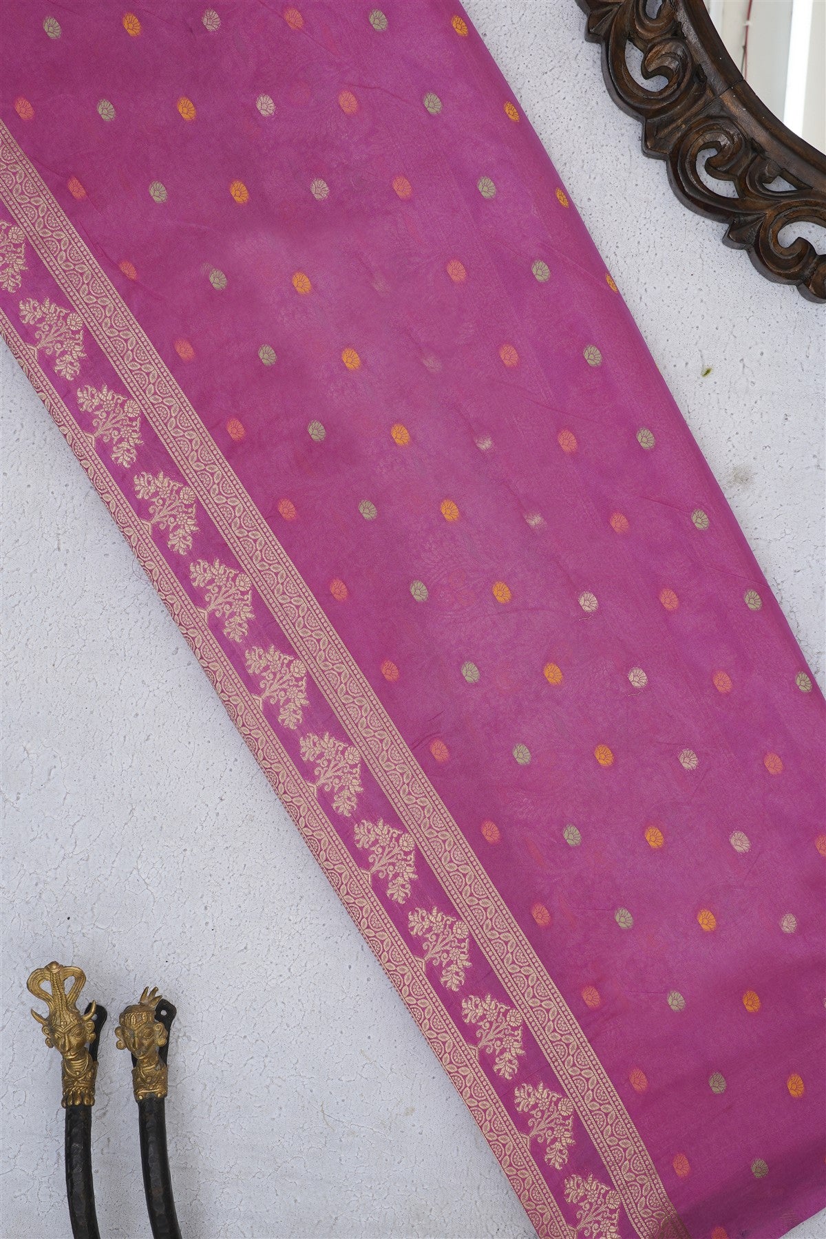 Banarasi Warm Silk Dark Purple Saree
