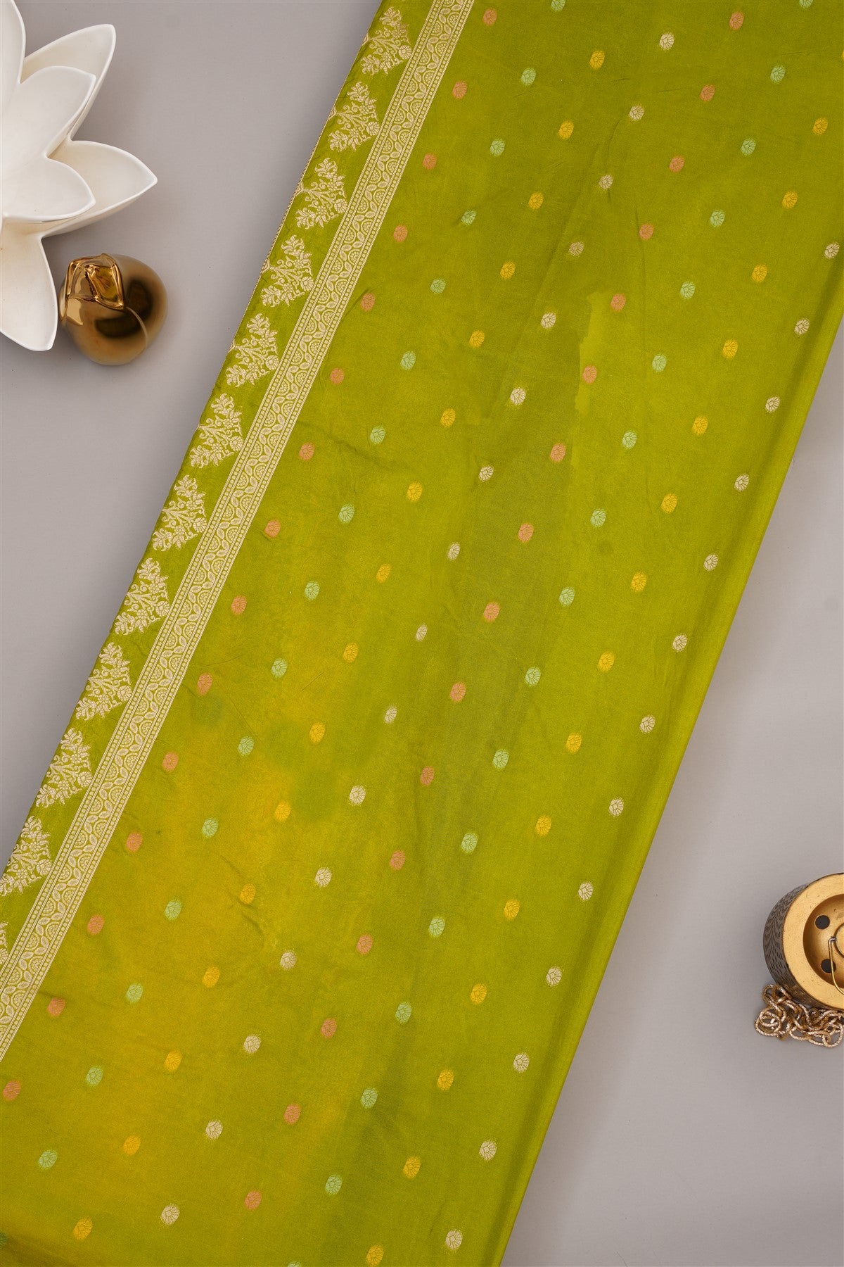 Banarasi Warm Silk Peacock Blue Saree