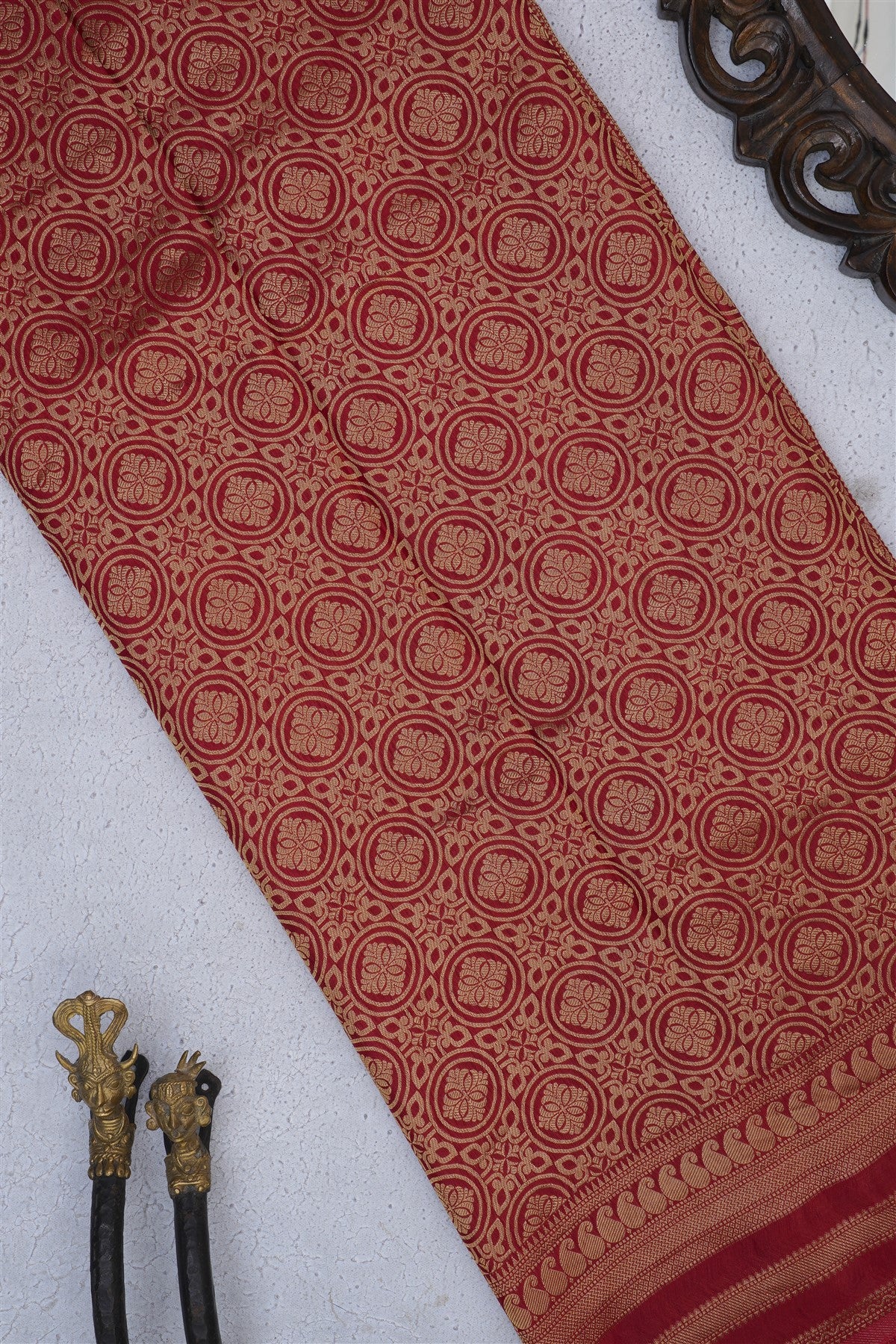 Banarasi Mashru Dark Blue Saree