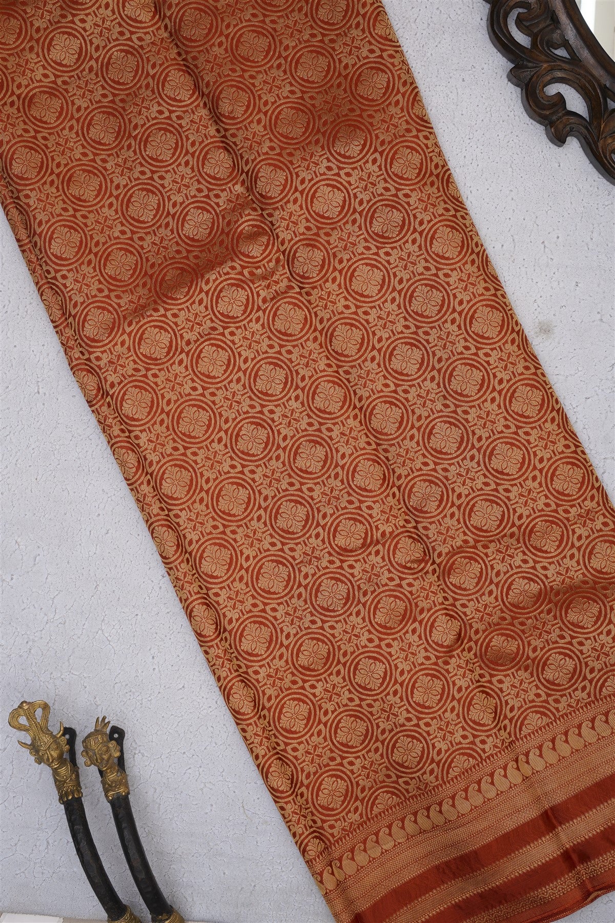 Banarasi Mashru Violet Saree