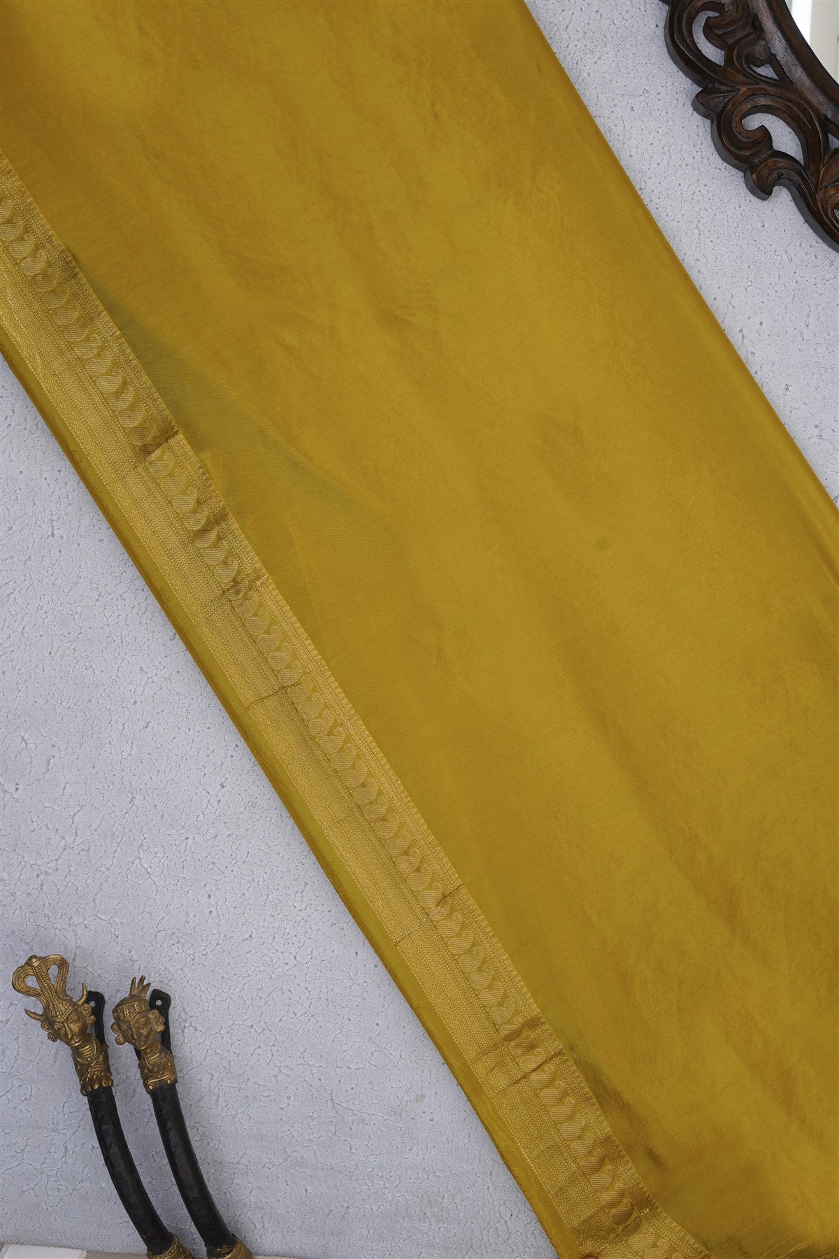 Banarasi Mashru Wine Saree