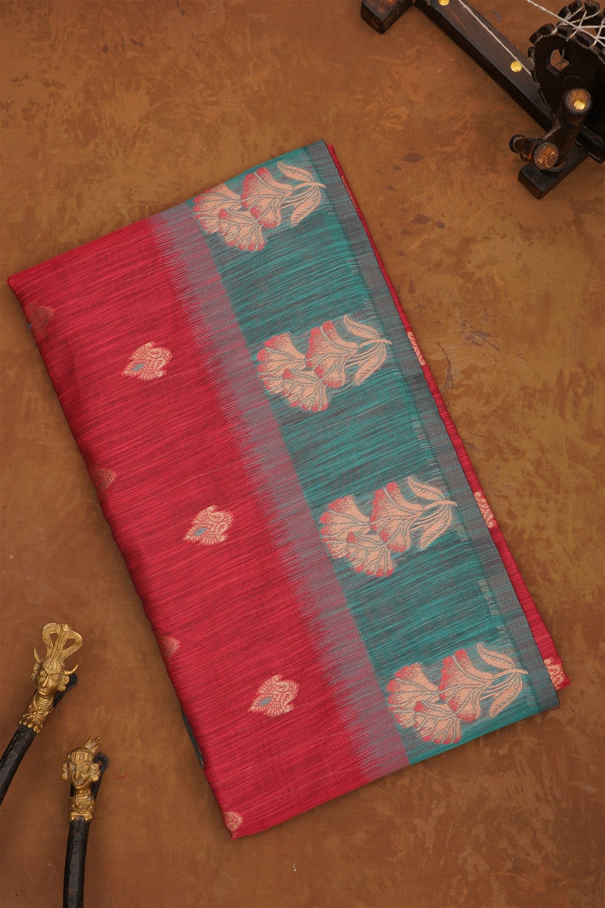 Fancy Linen Dusty Pink Saree