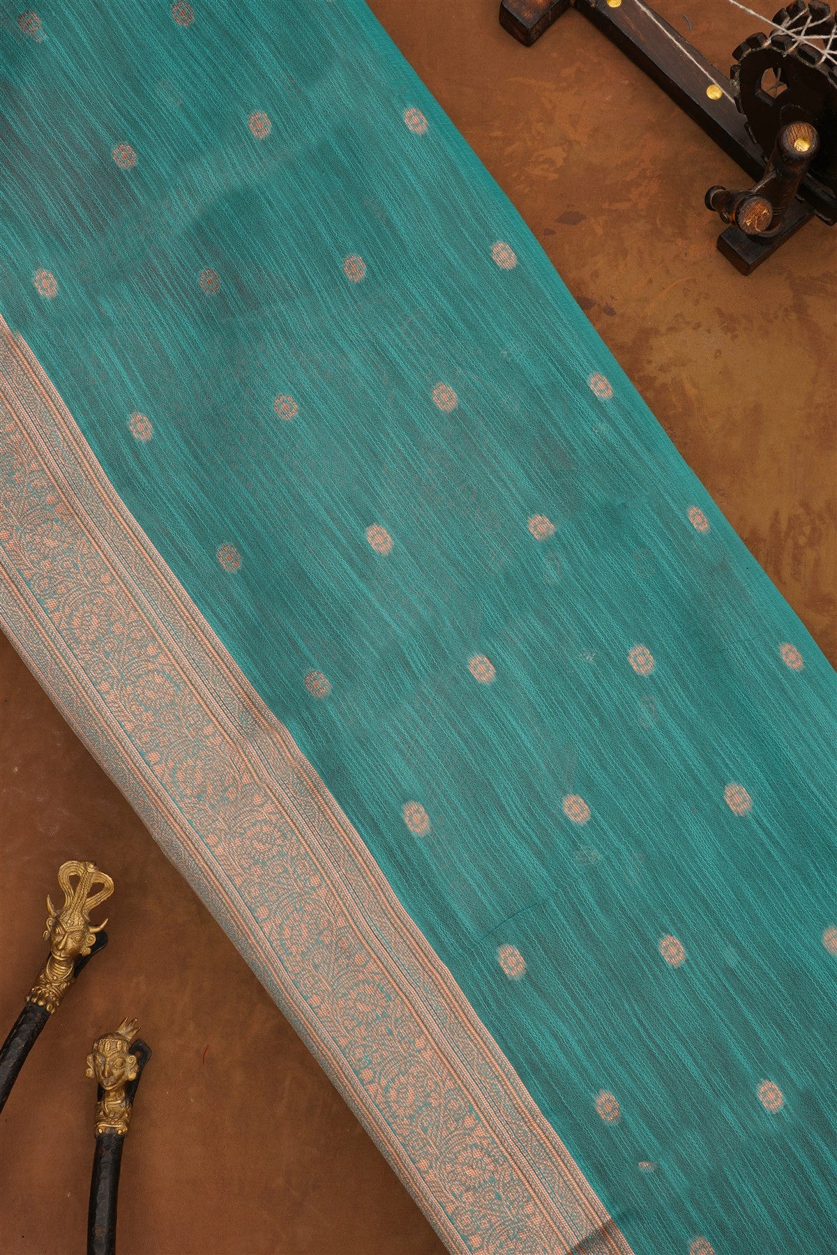 Fancy Linen Dusty Pink Saree