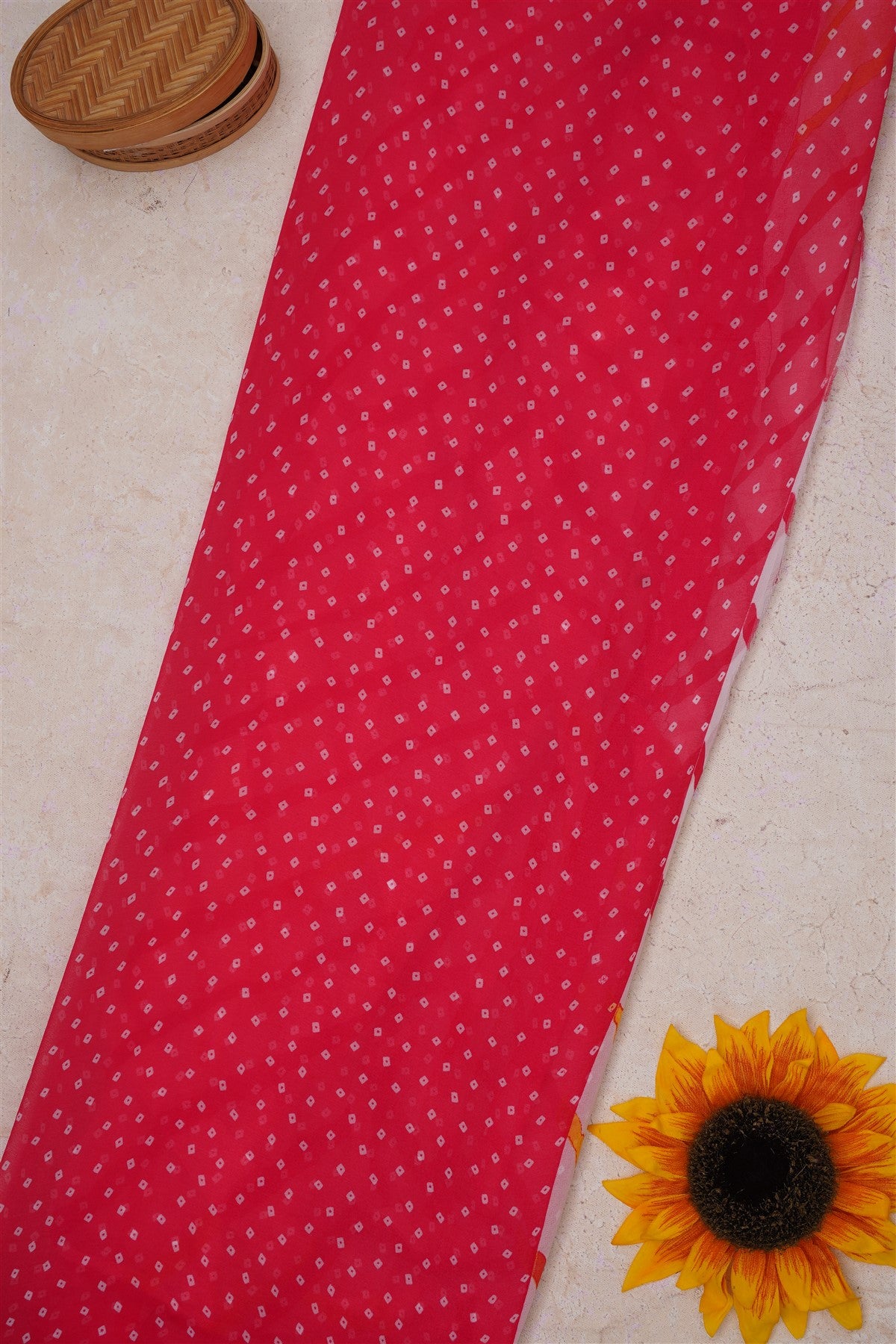 Fancy Georgette White Saree