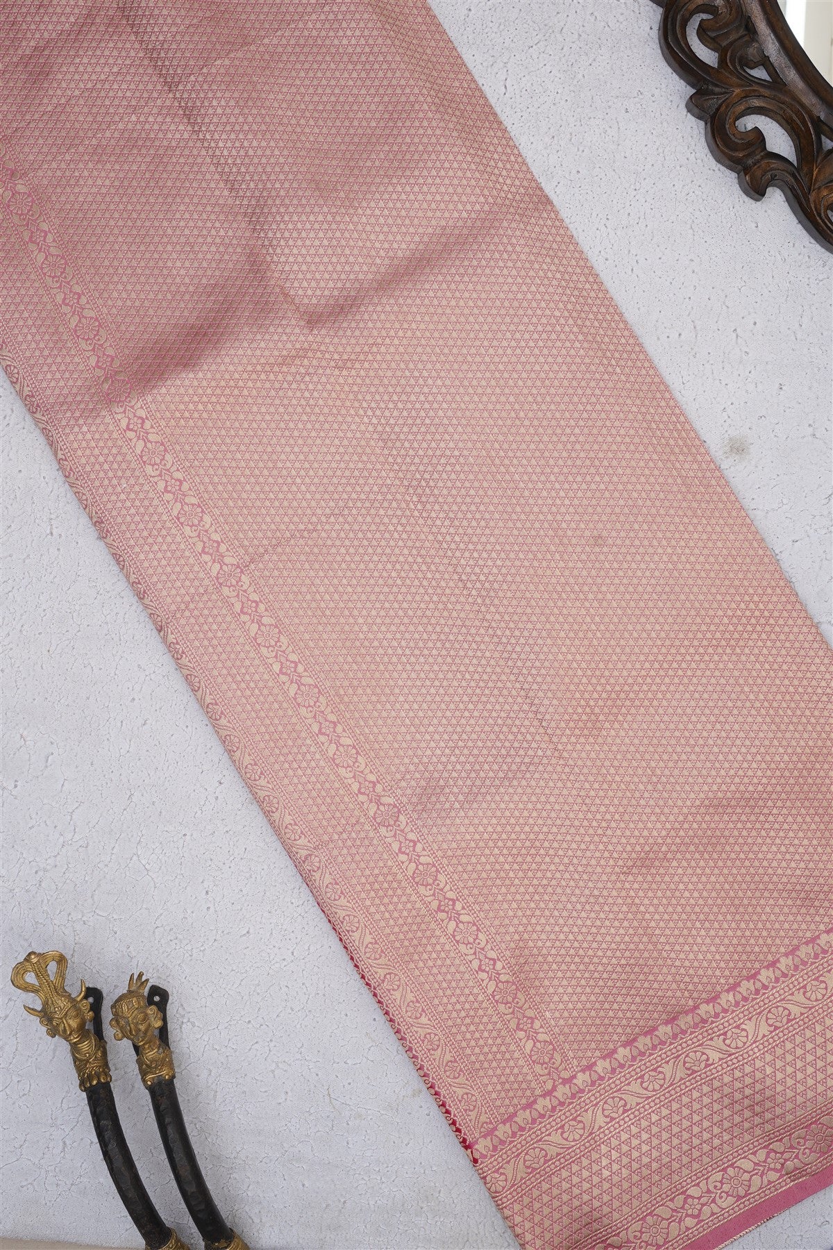 Banarasi Soft Silk Dark Pink Saree