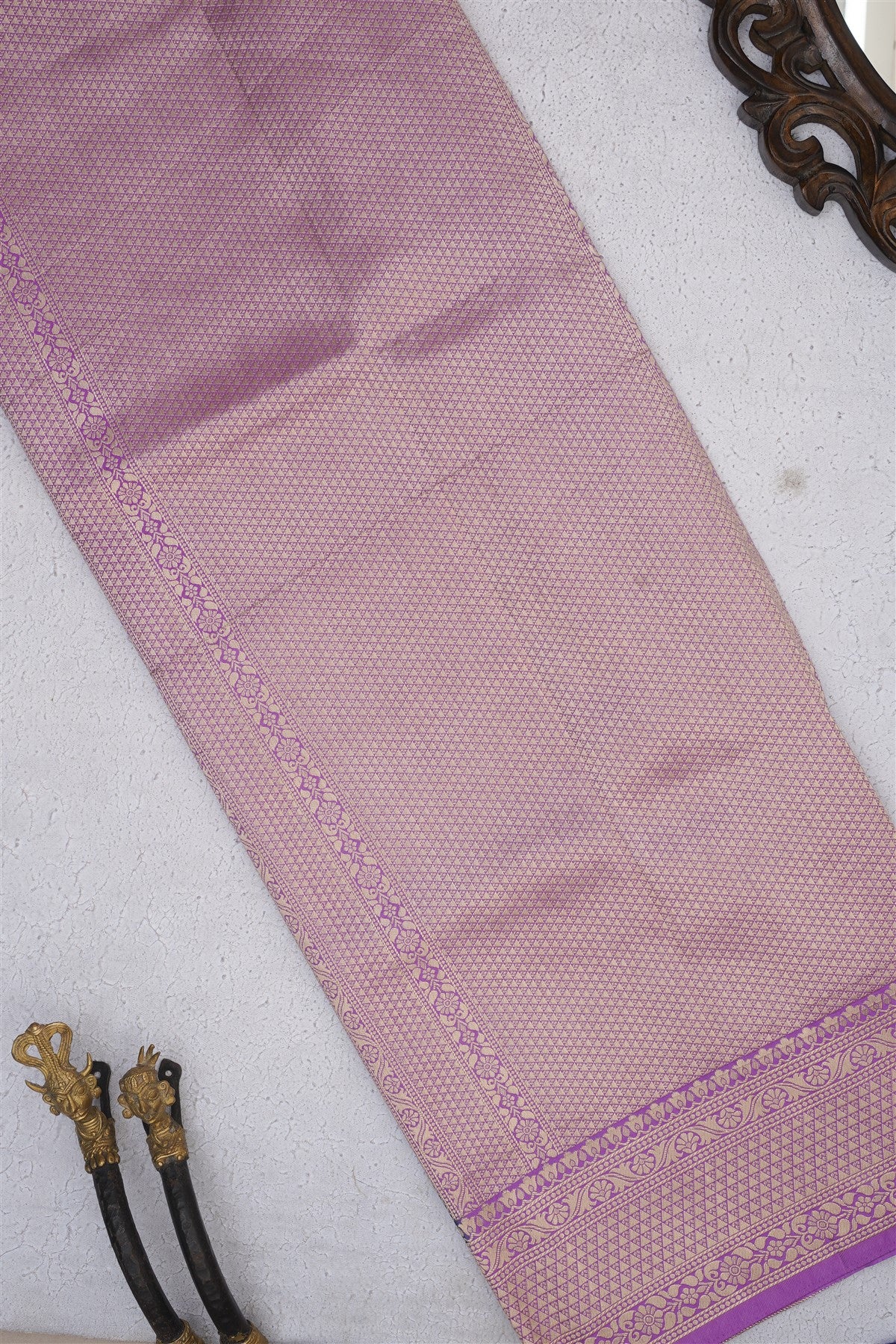 Banarasi Soft Silk Navy Blue Saree