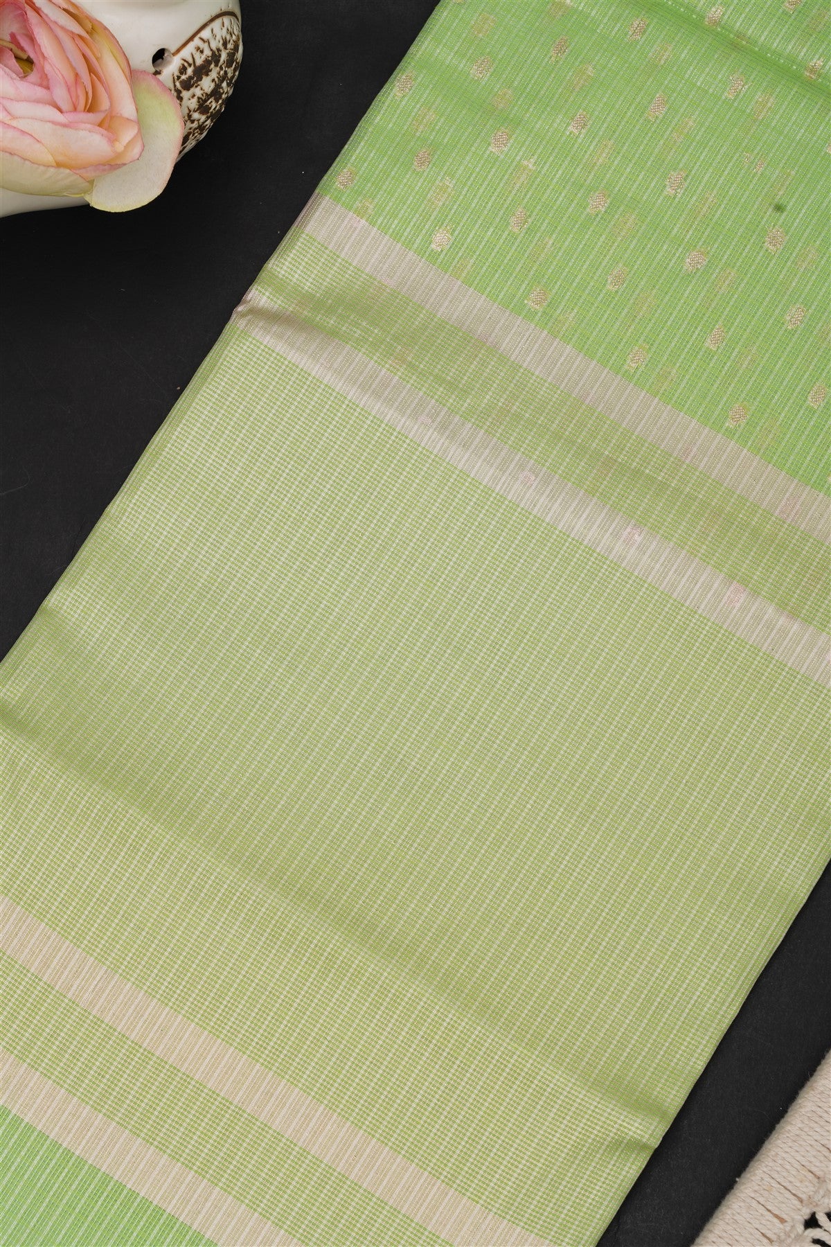 Kota Silk Kota Light Green Saree