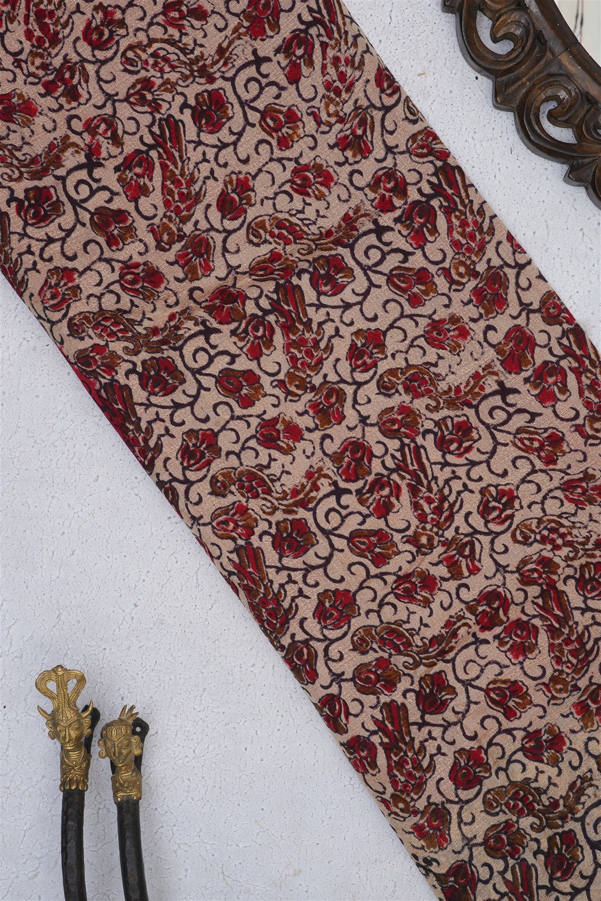 Fancy Khadi Dark Pink Saree