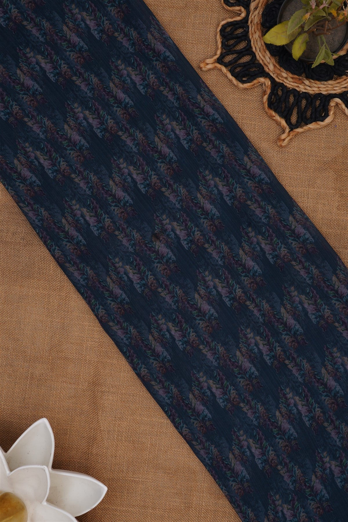Fancy Georgette Dark Grey Saree
