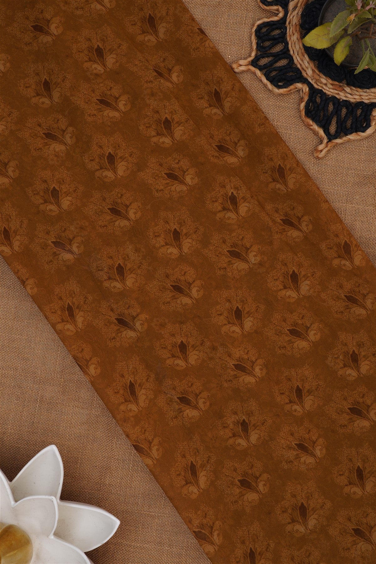 Fancy Georgette Khaki Saree