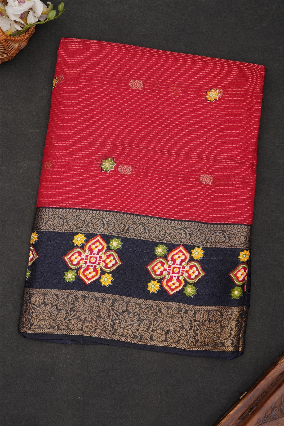 Fancy Art Silk  Maroon Saree