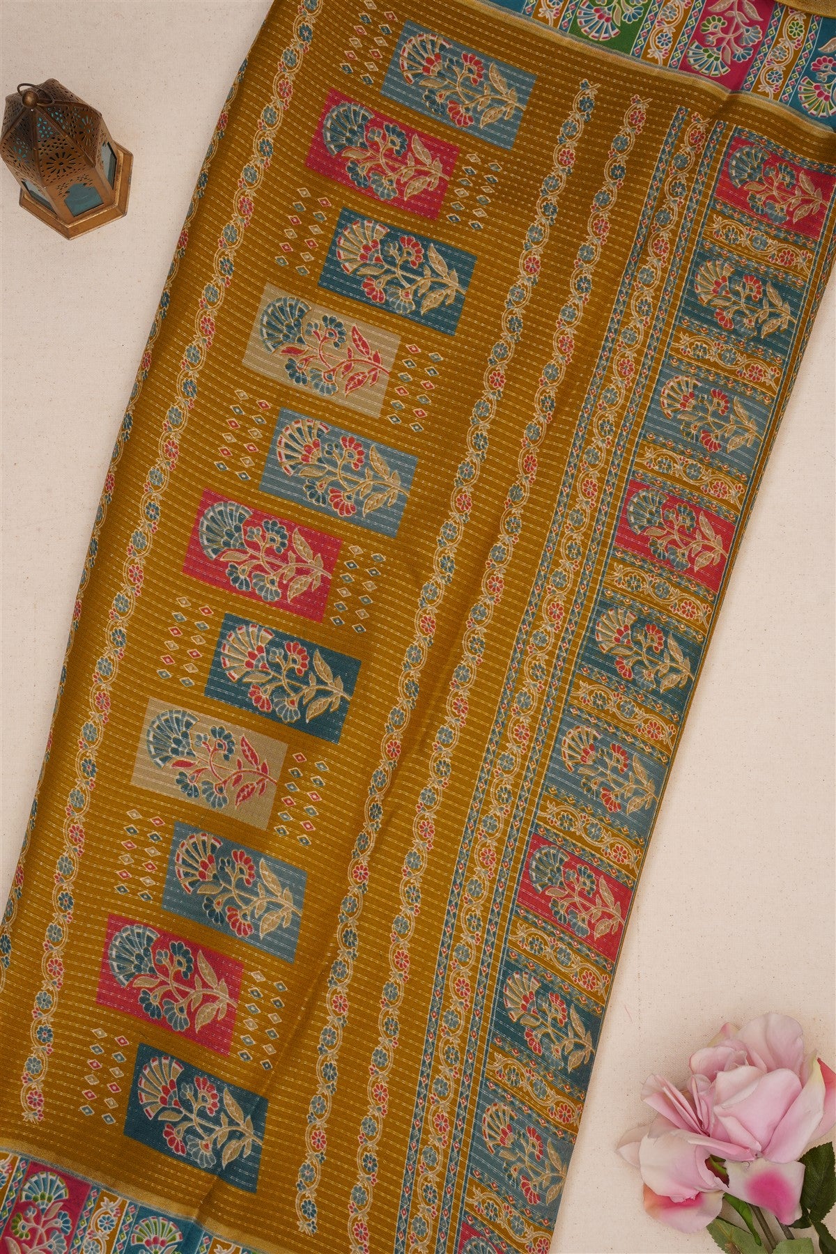 Fancy Chiffon Olive Green Saree