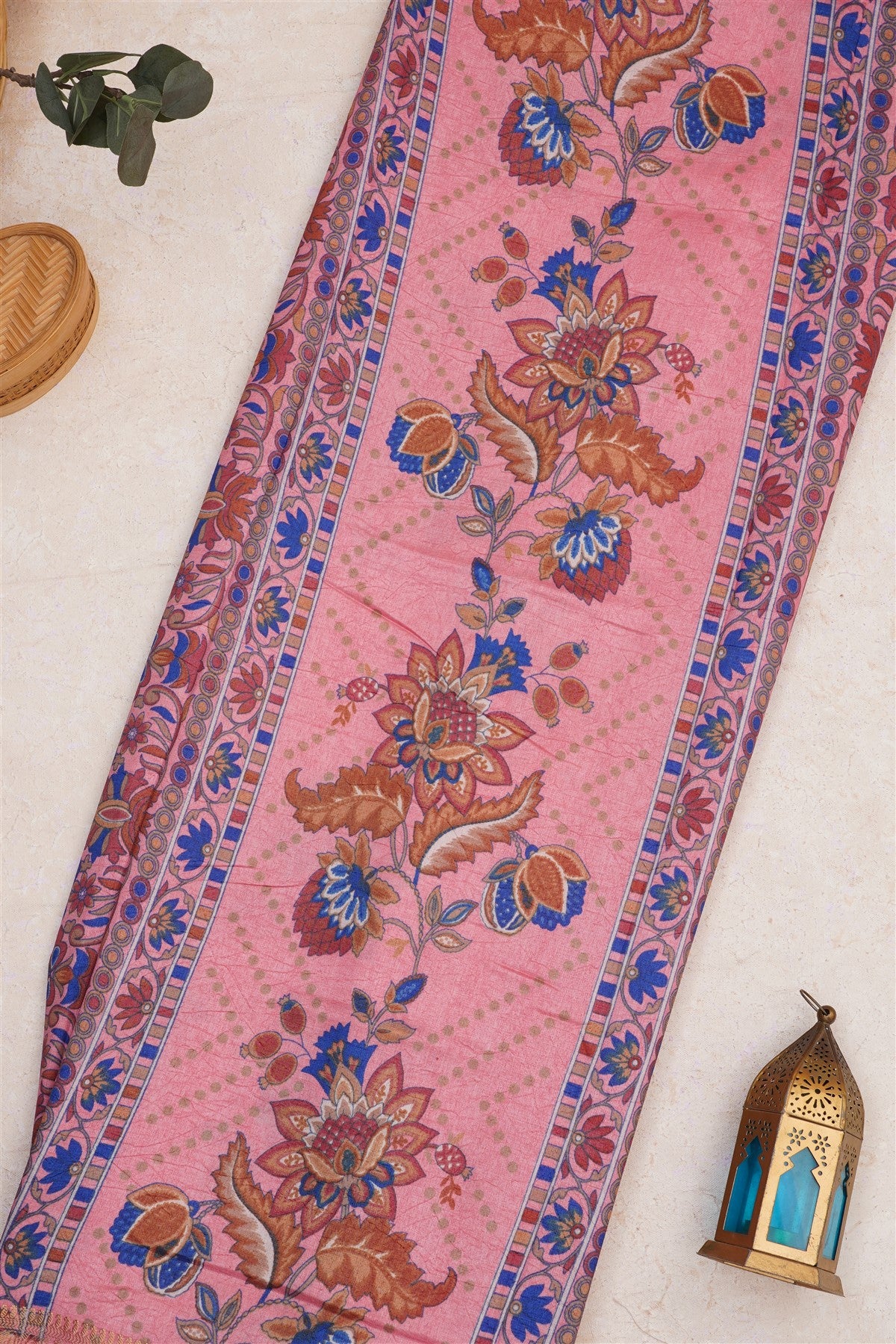 Fancy Art Silk  Light Peach Saree